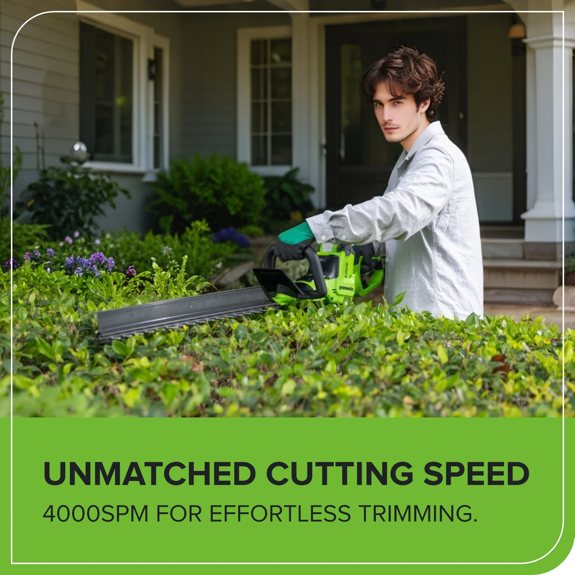 40V 26" Cordless Battery Hedge Trimmer (Tool Only) - Image 7