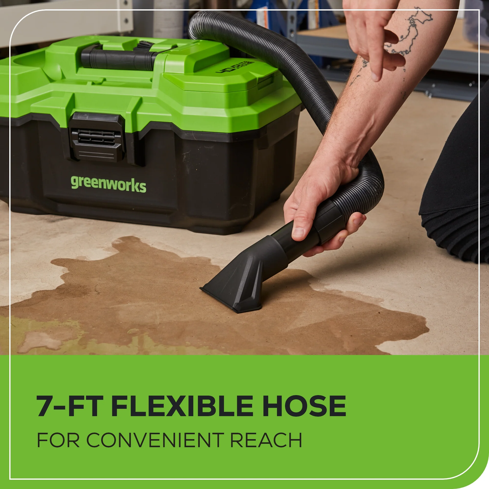 40V Brushless 3 Gallon Cordless Battery Wet/Dry Shop Vacuum: 4.0 Ah Battery and Charger - Image 11