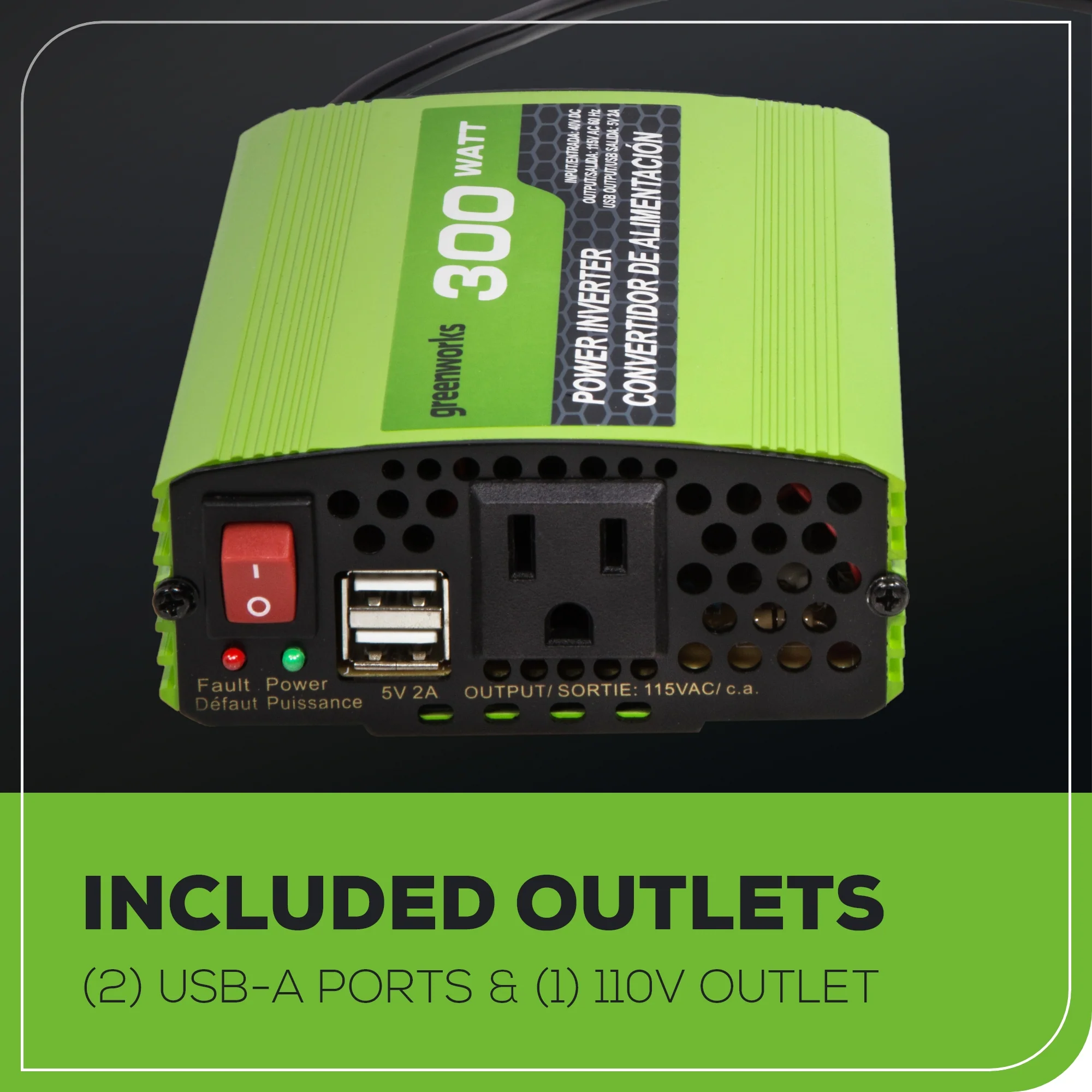 40V 300 Watt Power Inverter (Tool Only) - Image 6