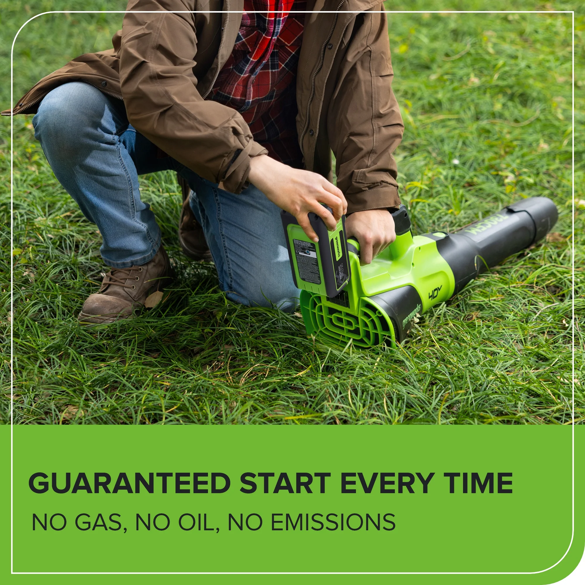 40V 730 CFM Cordless Battery Leaf Blower: 5.0 Ah Battery and 5A Charger - Image 5