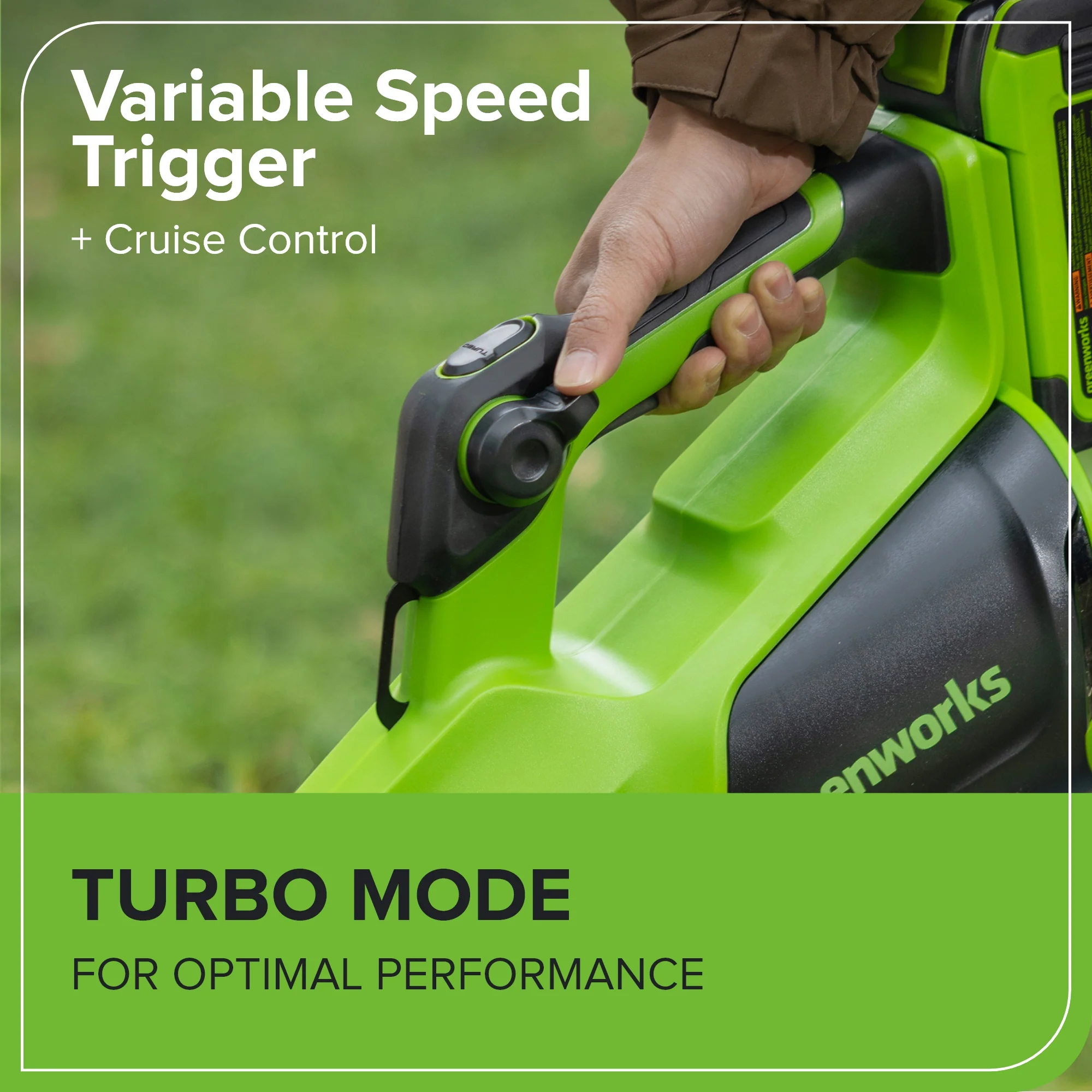 40V 730 CFM Cordless Battery Leaf Blower: 5.0 Ah Battery and 5A Charger - Image 7