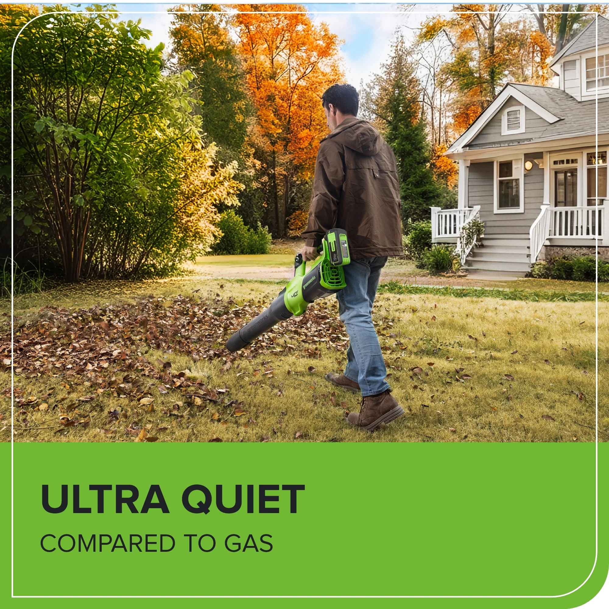 40V 730 CFM Cordless Battery Leaf Blower: 5.0 Ah Battery and 5A Charger - Image 9