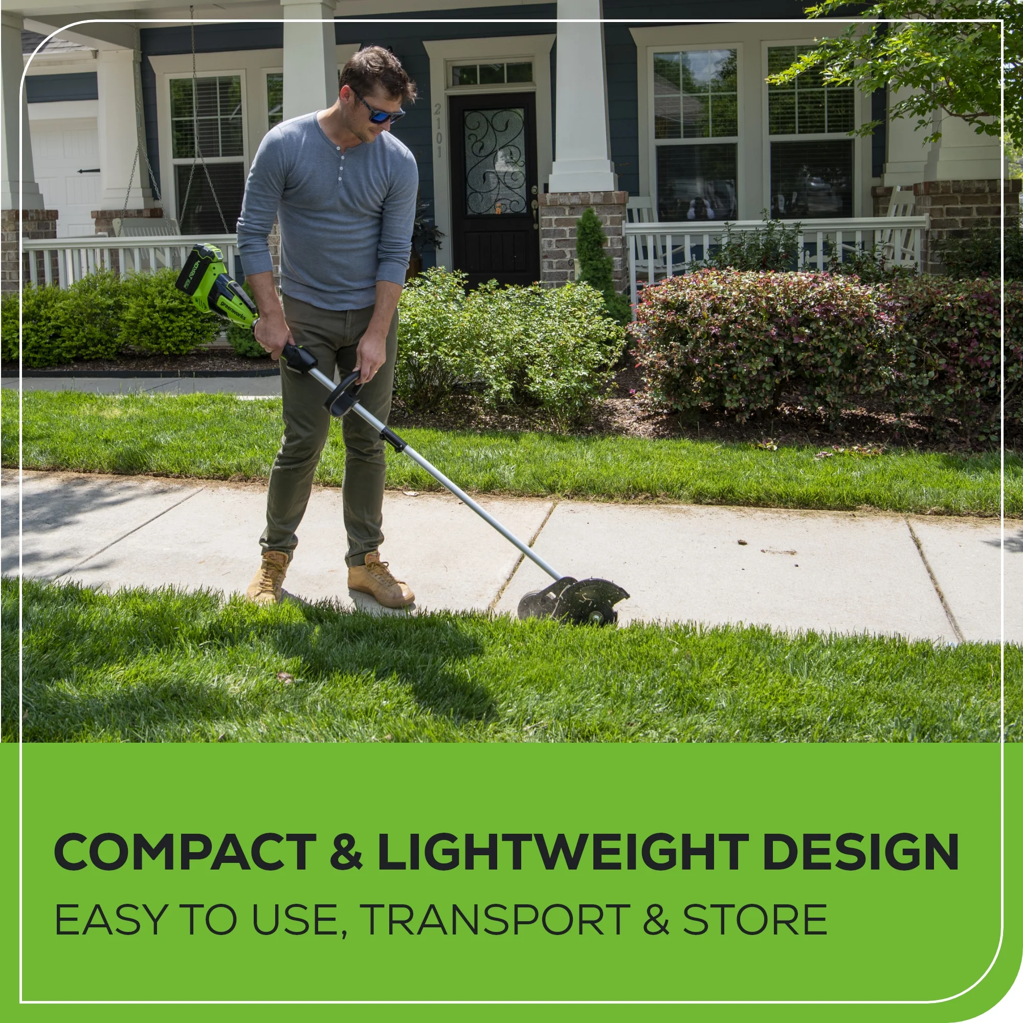 40V 8" Cordless Battery Edger w 4.0 Ah Battery and Charger - Image 8