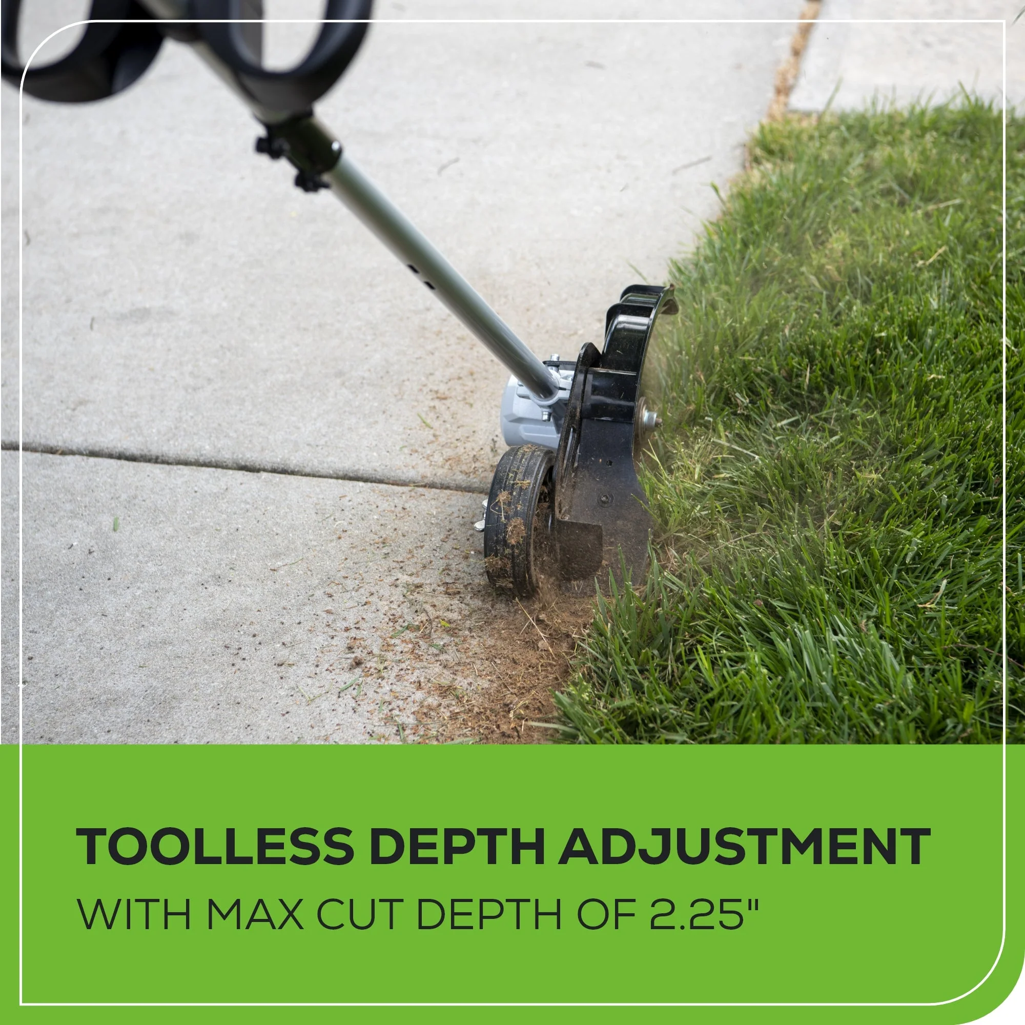 40V 8" Cordless Battery Edger and 12" String Trimmer Combo Kit w 4.0 Ah Battery and Charger - Image 8