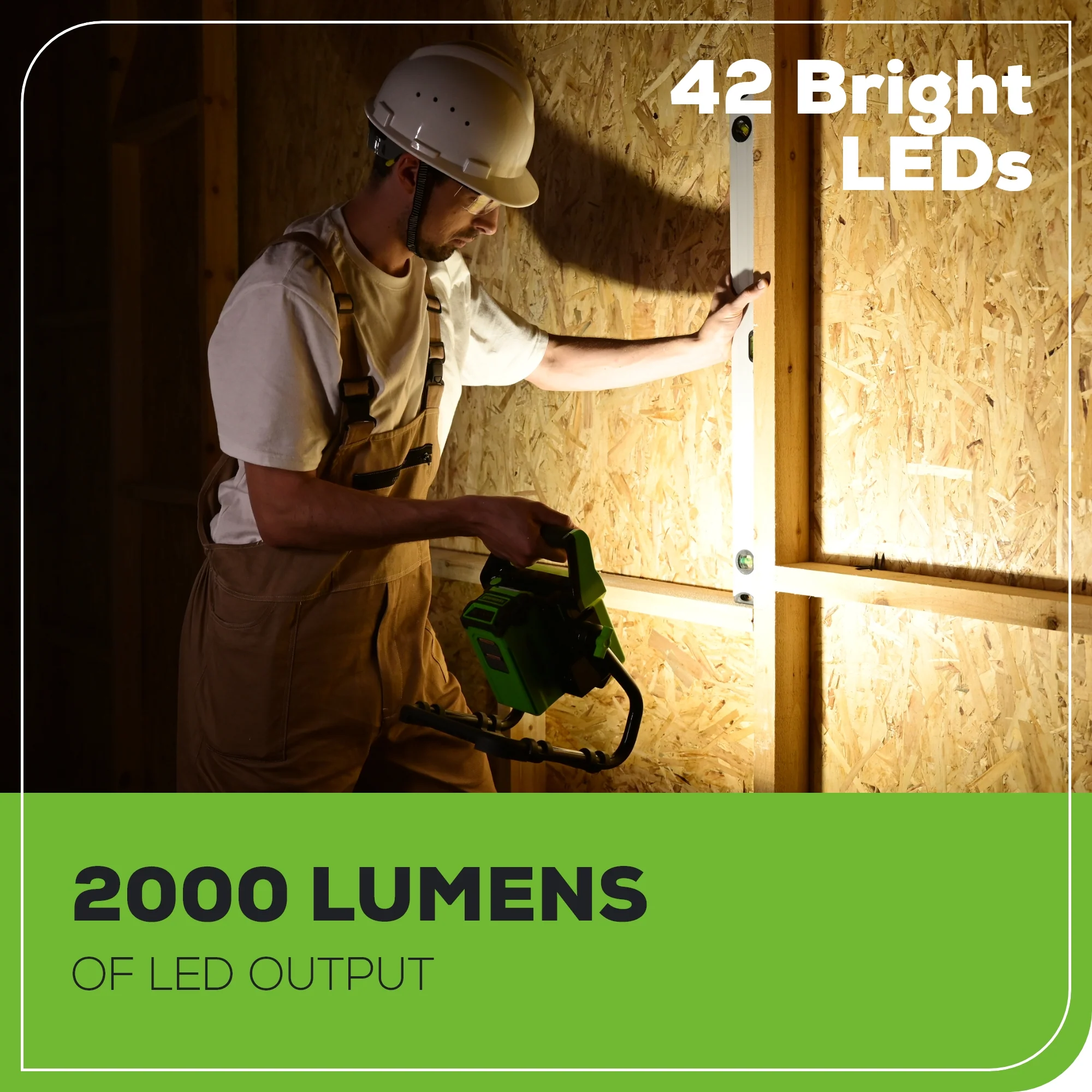 40V AC/DC 2000 Lumen LED Work Light (Tool Only) - Image 4