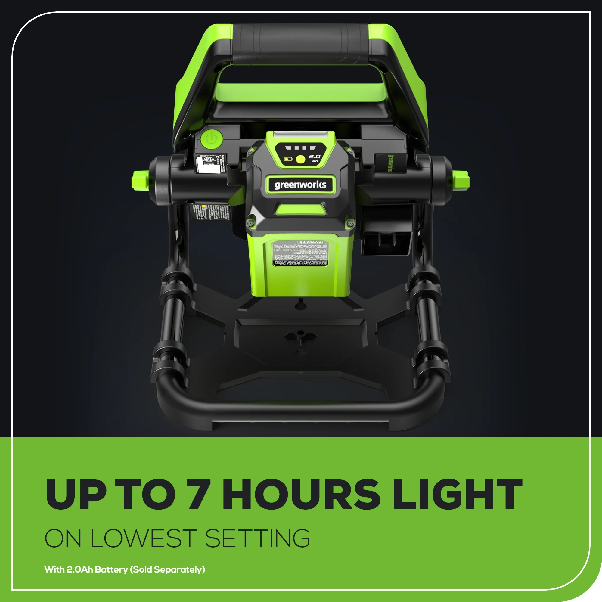 40V AC/DC 2000 Lumen LED Work Light (Tool Only) - Image 6