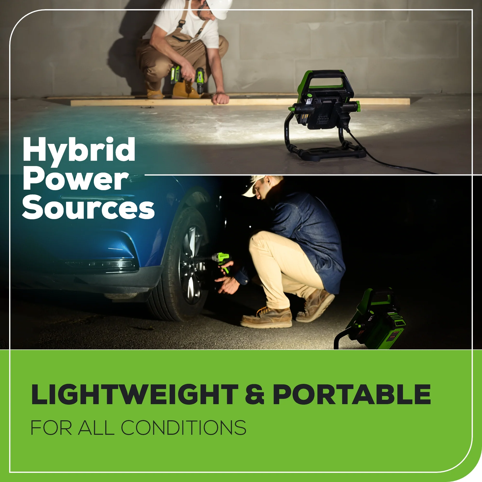 40V AC/DC 2000 Lumen LED Work Light (Tool Only) - Image 7