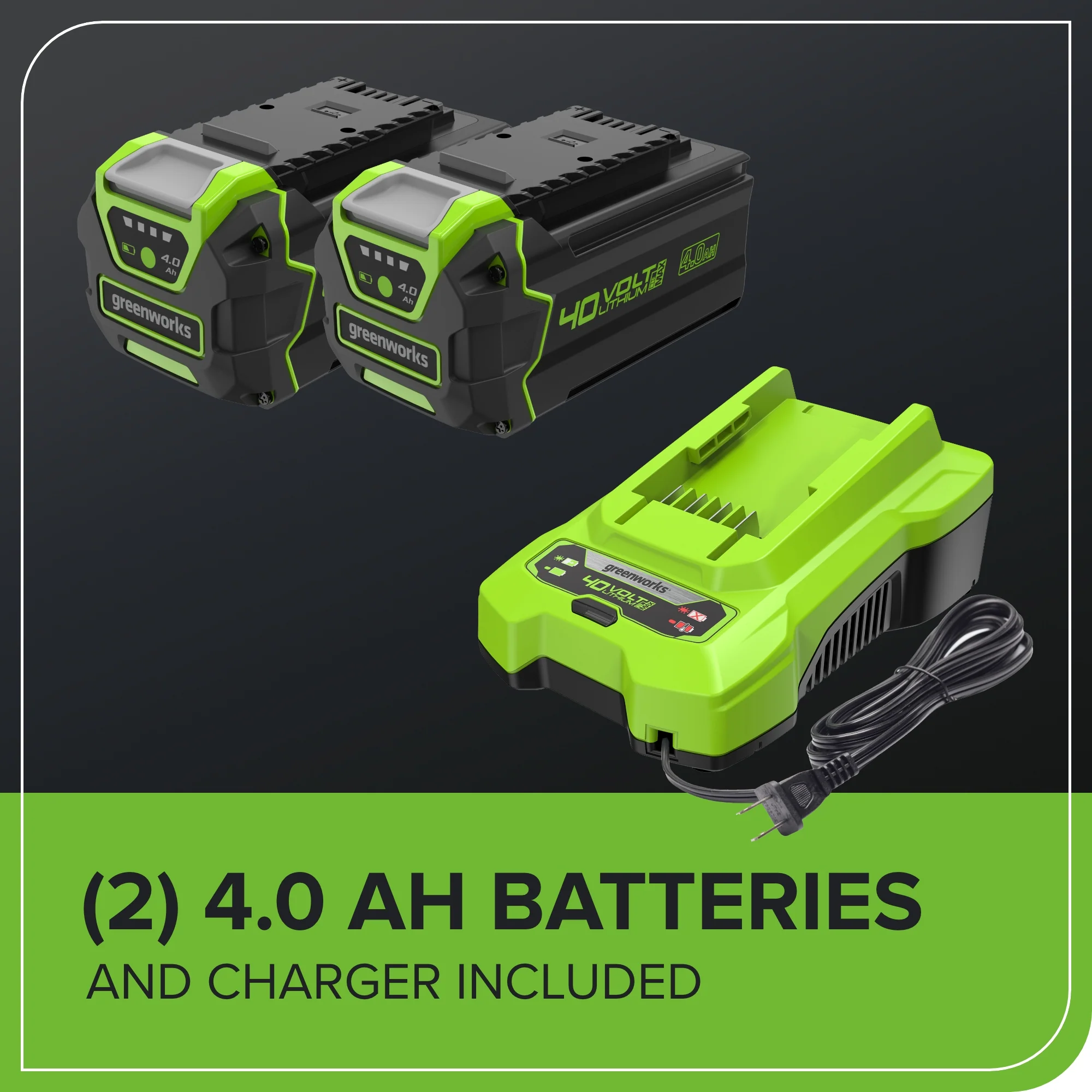40V 21" Cordless Battery Self-Propelled Lawn Mower: (2) 4.0 Ah USB Batteries and Charger - Image 10