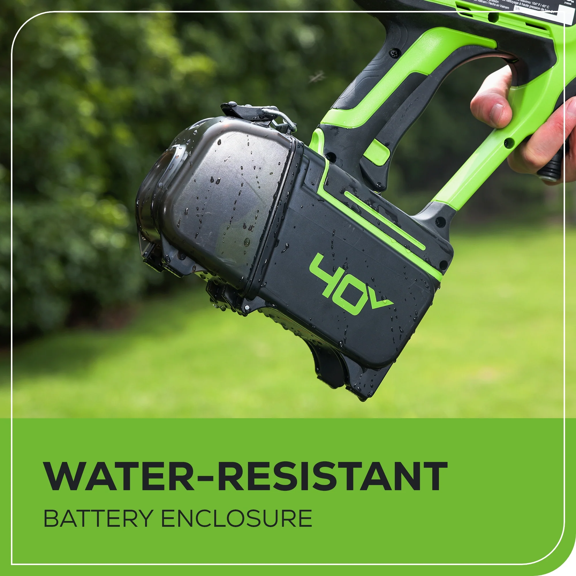 40V 600-PSI Cordless Battery Power Cleaner: 2.0 Ah USB Battery and Charger - Image 9