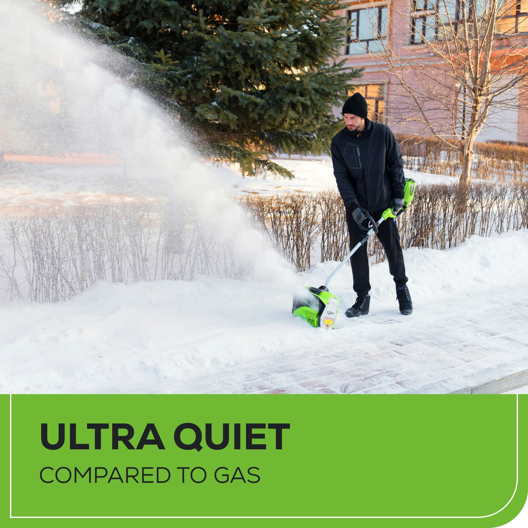 40V 12" Cordless Battery Snow Shovel: 4.0 Ah Battery and Charger - Image 9