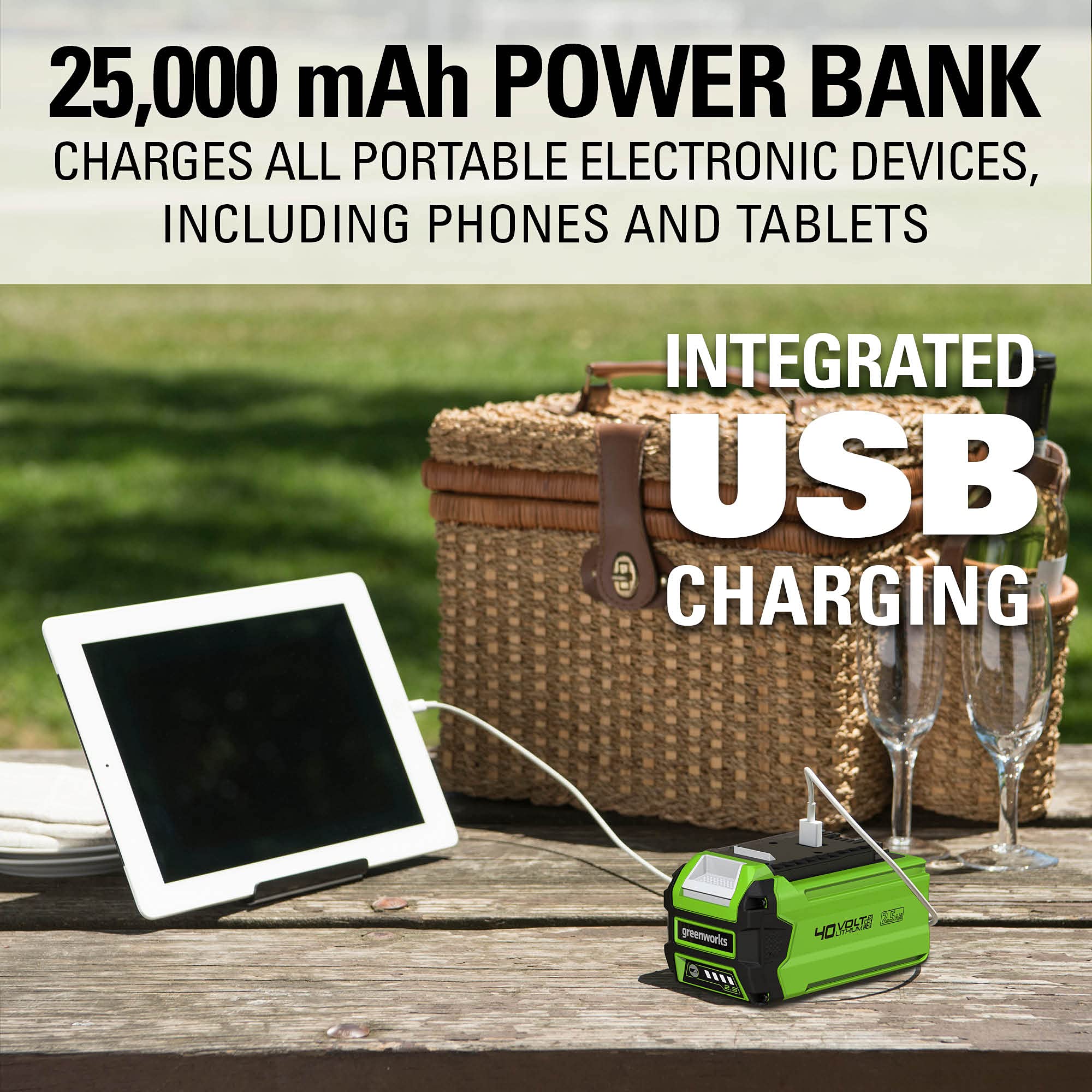 40V 500 CFM Cordless Battery Leaf Blower: 2.5 Ah Battery and Charger - Image 11