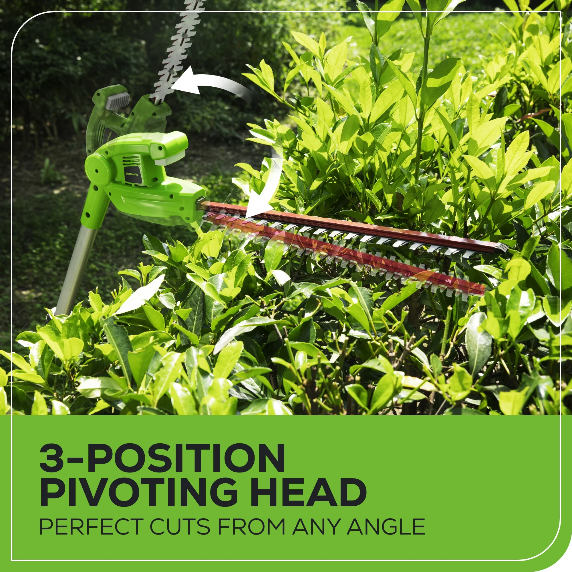 40V Cordless 8" Pole Saw with Hedge Trimmer Attachment Combo Kit (Tool Only) - Image 7