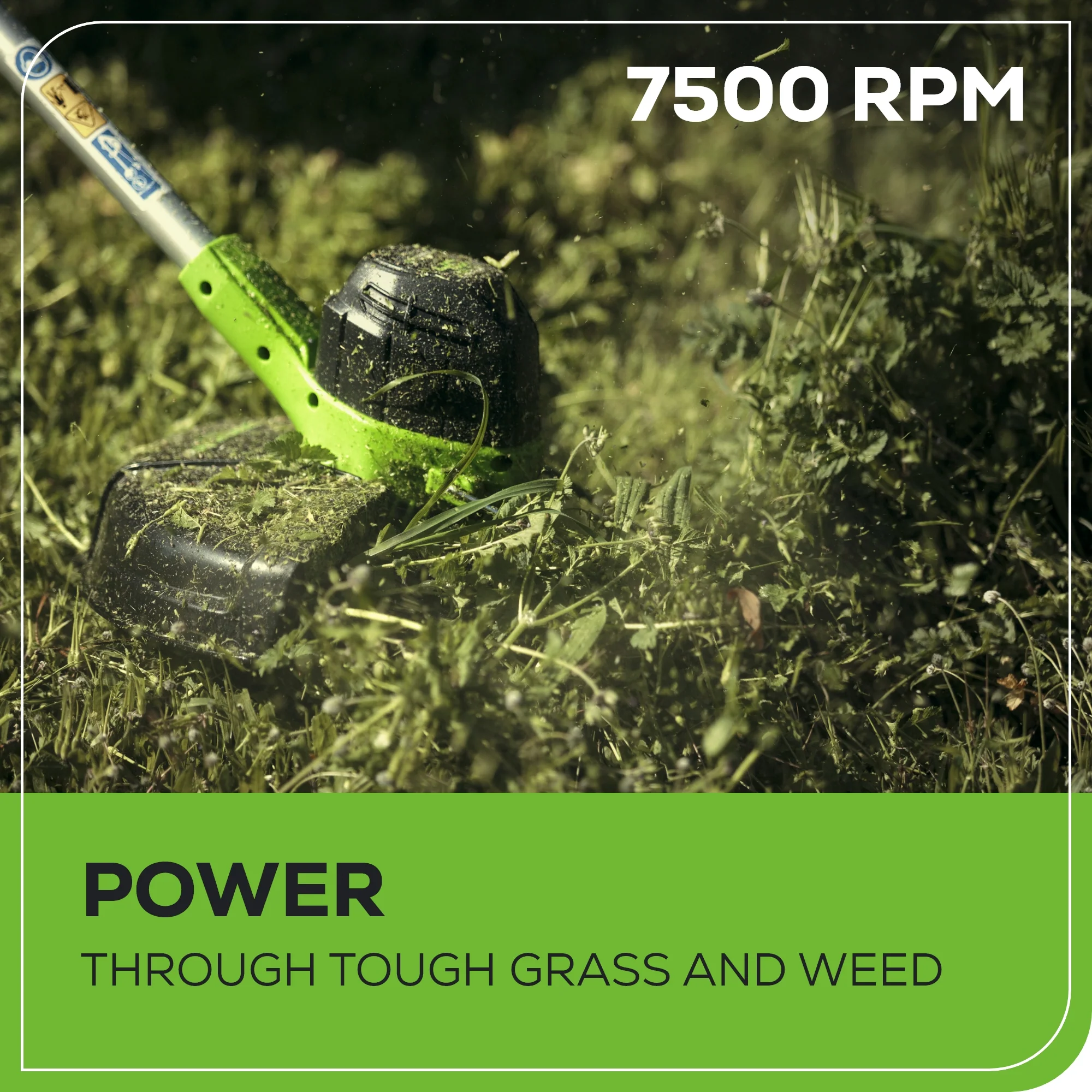 40V 12" Cordless Battery String Trimmer w/ 2.0 Ah Battery & Charger - Image 4
