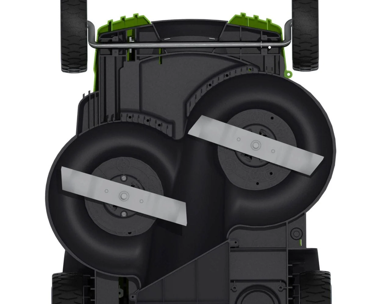 40V 20" Cordless Battery Dual Blade Push Lawn Mower: 4.0 Ah and 2.0 Ah Batteries and Charger - Image 6