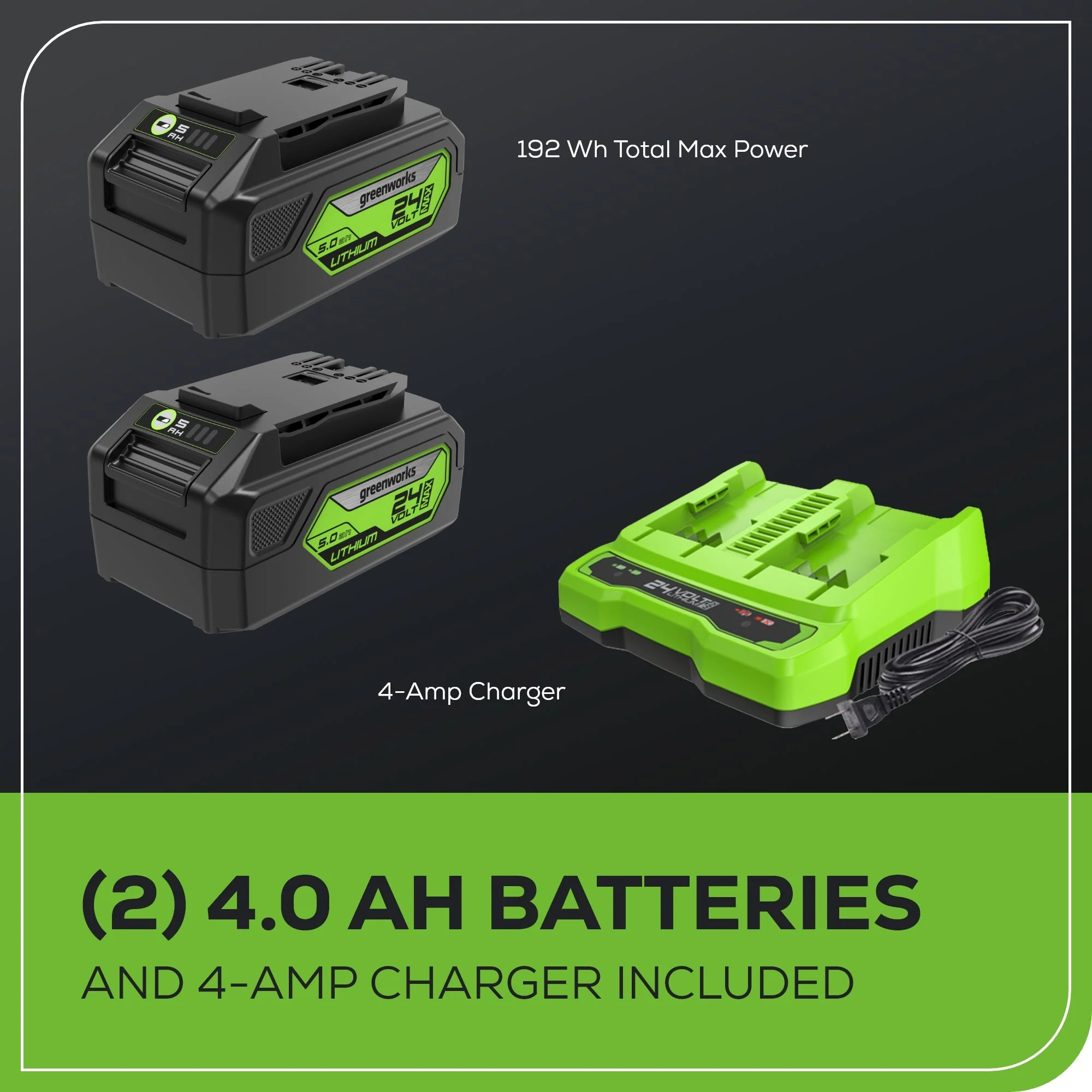 48V (24V x 2) 16" Cordless Battery String Trimmer (Attachment Capable): (2) 4.0 Ah USB Batteries and Dual-Port Charger - Image 12