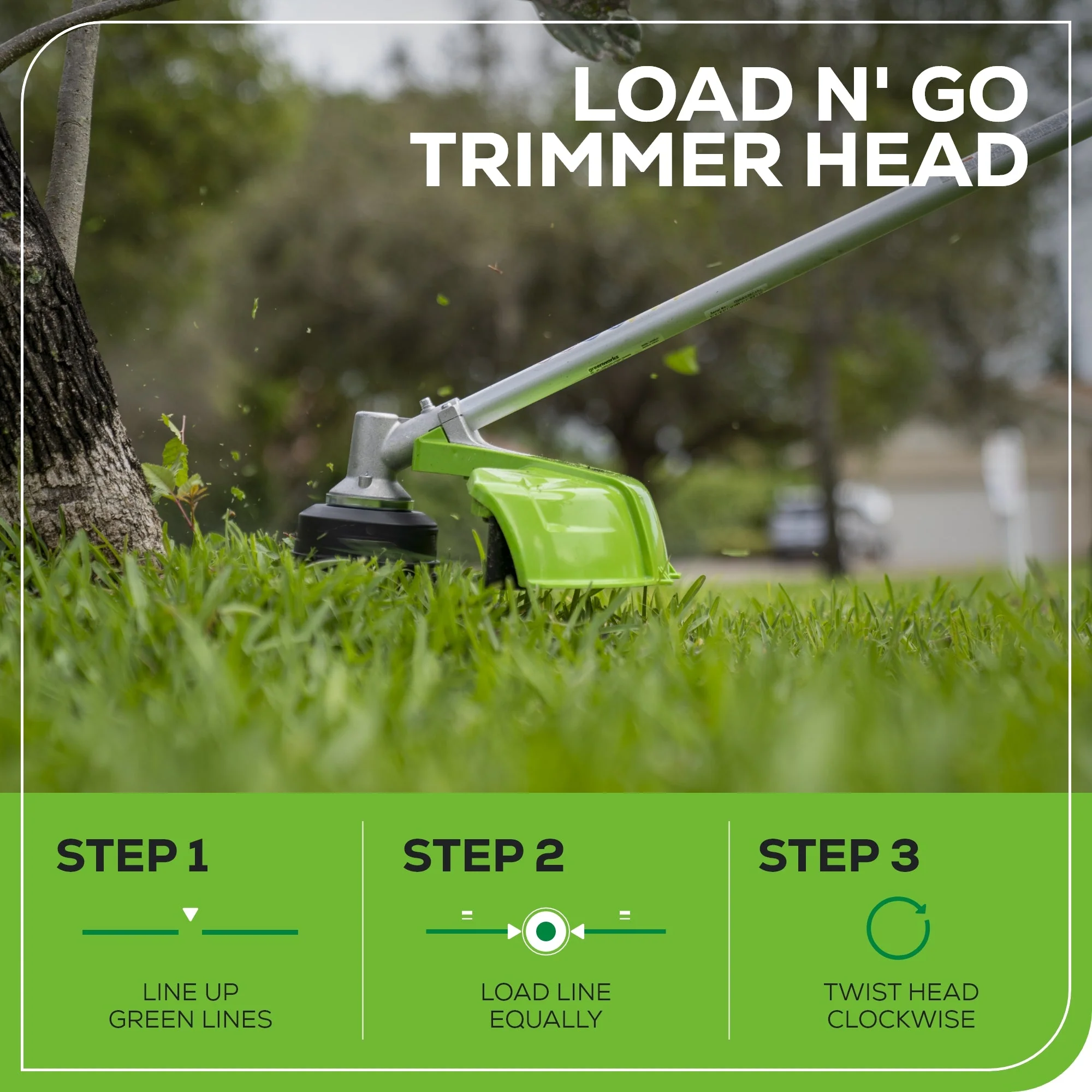 48V (24V x 2) 16" Cordless Battery String Trimmer (Attachment Capable): (2) 4.0 Ah USB Batteries and Dual-Port Charger - Image 5