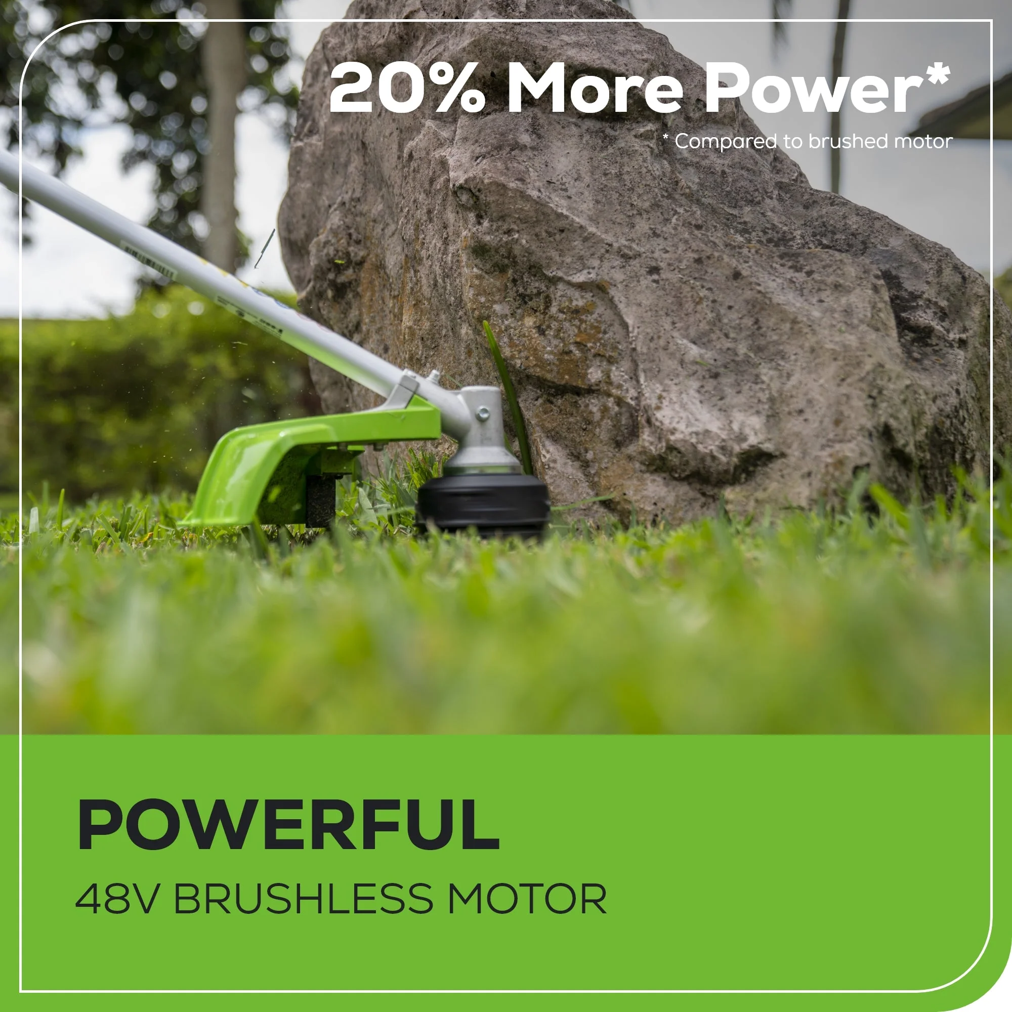 48V (24V x 2) 16" Cordless Battery String Trimmer (Attachment Capable): (2) 4.0 Ah USB Batteries and Dual-Port Charger - Image 6