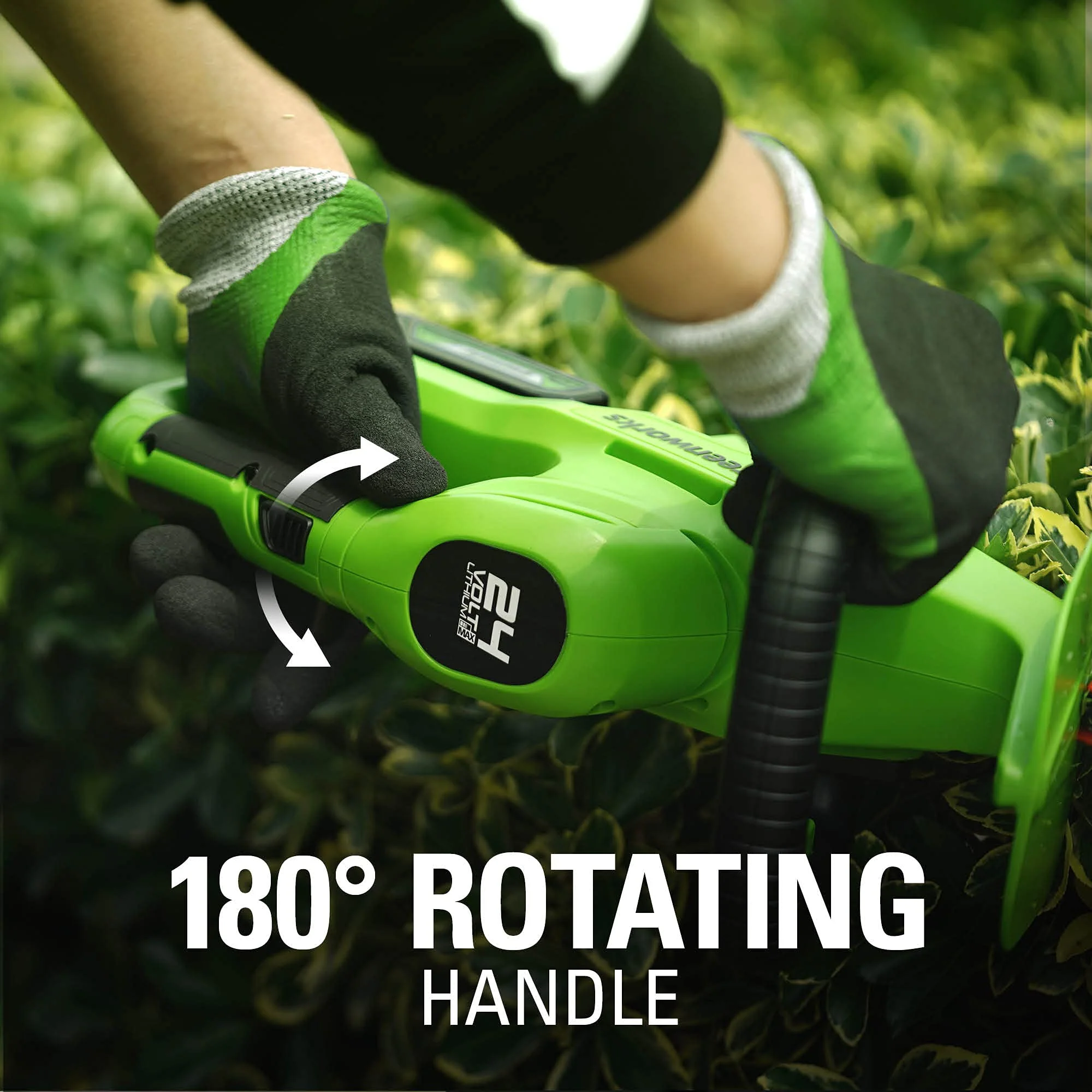 48V (24V x 2) 15" Cordless Battery TORQDRIVE String Trimmer Combo Kit, 24V 320 CFM Blower and 24V 22" Hedge Trimmer: (2) 2.0 Ah USB Batteries and Charger - Image 15
