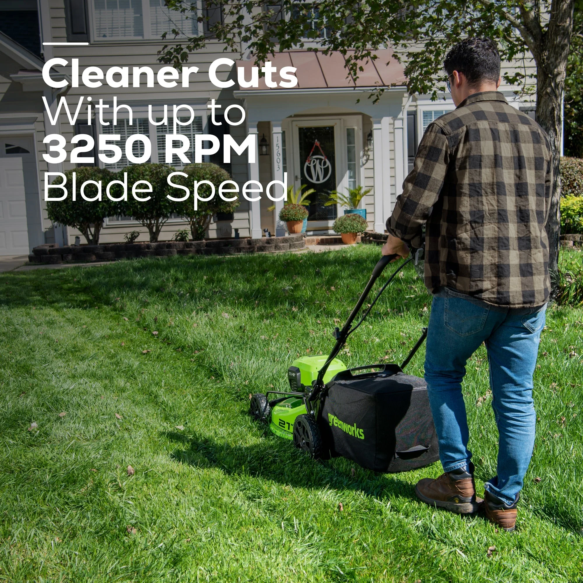 OPEN BOX 48V (24V x 2) 21" Cordless Battery Self-Propelled Mower 3PC Combo Kit: (2) 5.0Ah Batteries,(1) 2.0 Ah Battery,(1) Dual-Port Rapid Charger and (1) Charger - Image 7