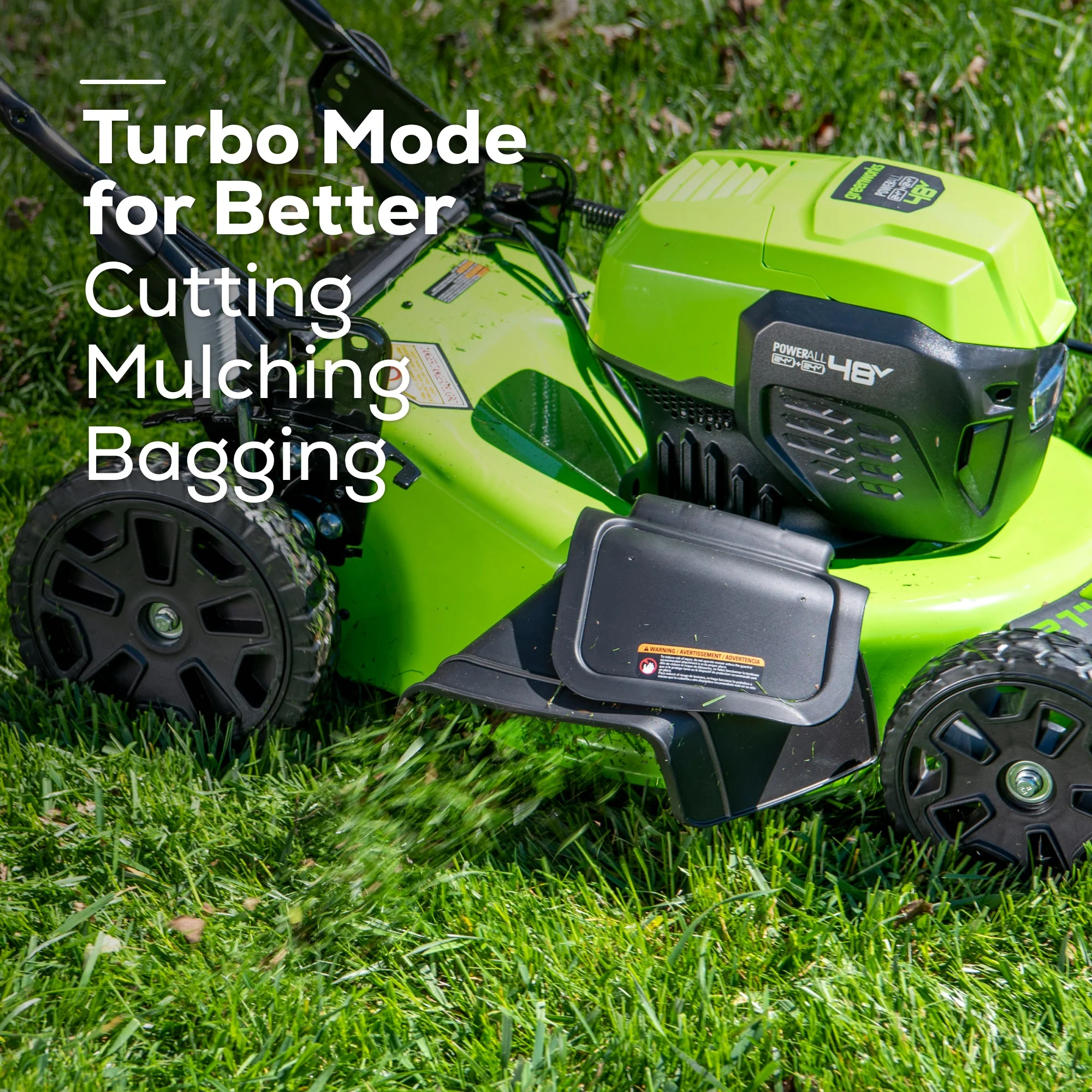 OPEN BOX 48V (24V x 2) 21" Cordless Battery Self-Propelled Mower 3PC Combo Kit: (2) 5.0Ah Batteries,(1) 2.0 Ah Battery,(1) Dual-Port Rapid Charger and (1) Charger - Image 8