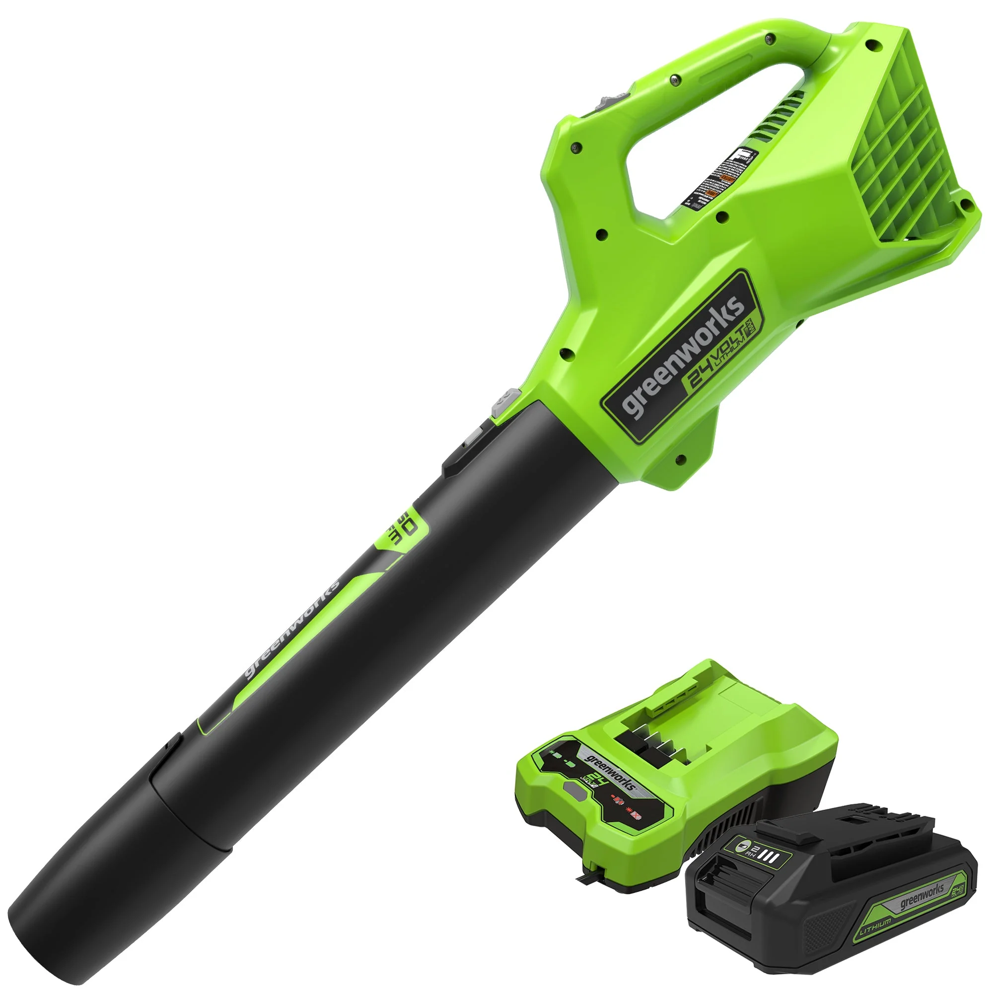 48V (24V x 2) 21" Cordless Battery Self-Propelled Mower & Blower Combo Kit w/ (3) Batteries & Chargers - Image 7