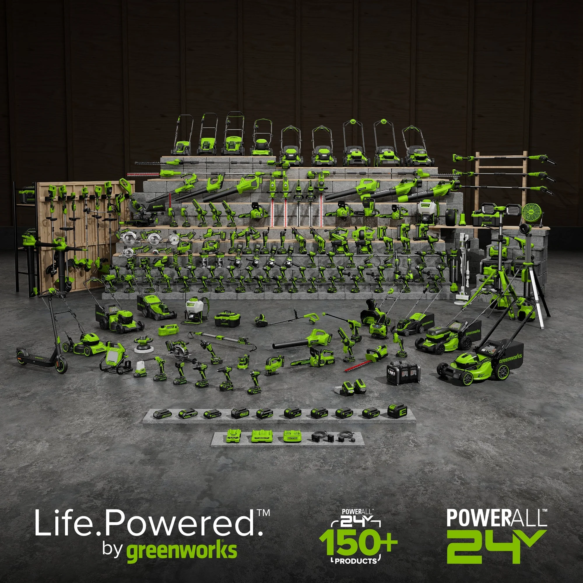 48V (24V x 2) 21" Cordless Battery Self-Propelled Lawn Mower w/ (4) 4.0Ah USB Batteries & (2) Dual Port Chargers - Image 14
