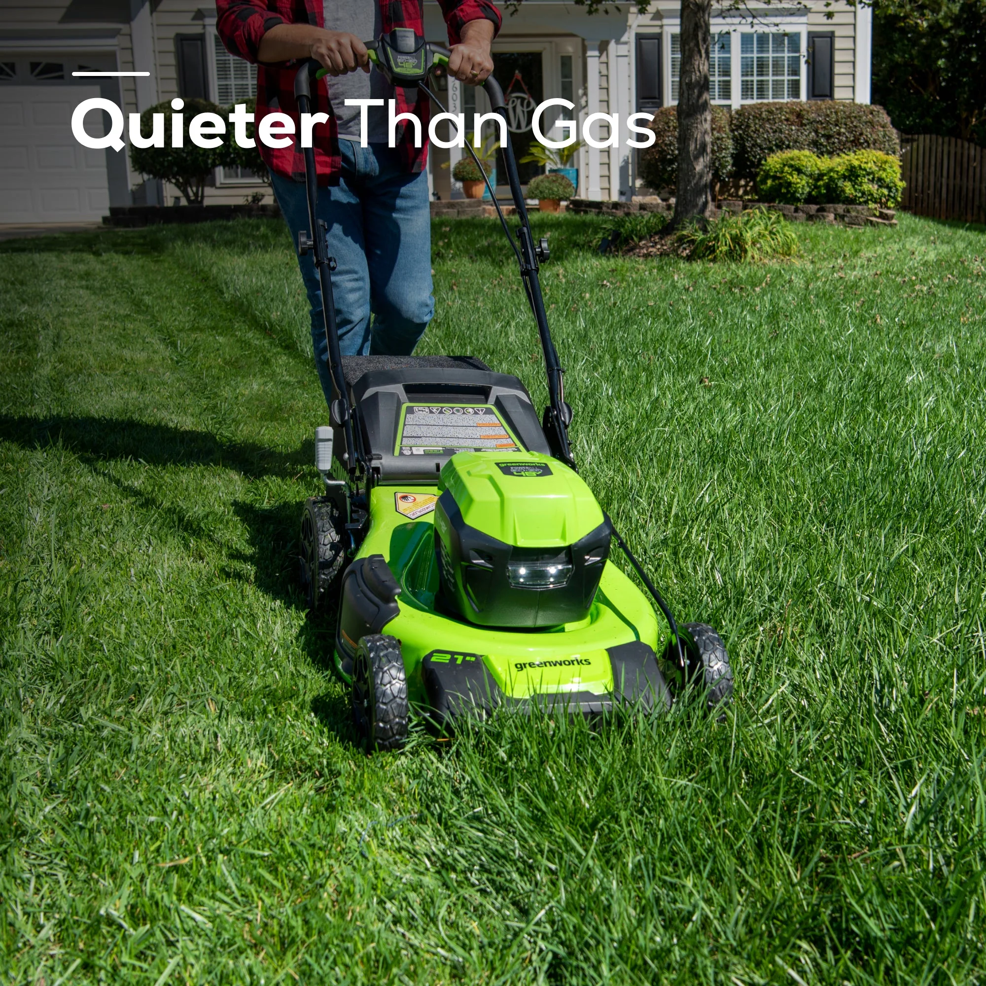 48V (24V x 2) 21" Cordless Battery Self-Propelled Lawn Mower w/ Two (2) 5.0Ah USB Batteries & Dual Port Charger - Image 5