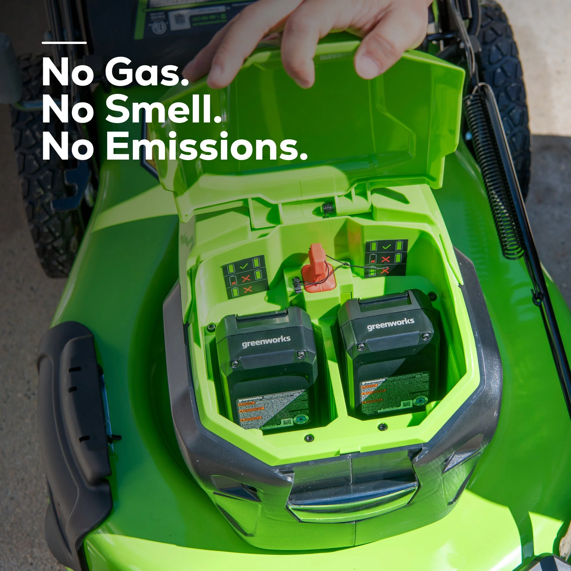 48V (24V x 2) 21" Cordless Battery Self-Propelled Lawn Mower w/ Two (2) 5.0Ah USB Batteries & Dual Port Charger - Image 6