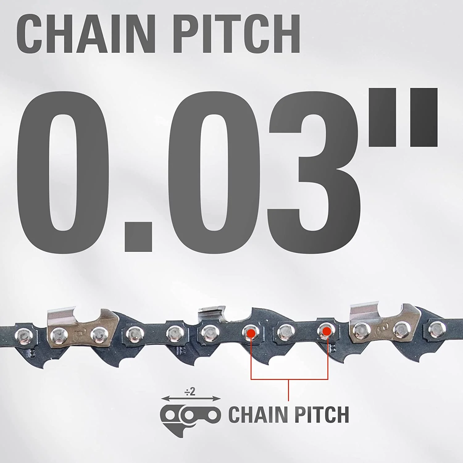 6" Chainsaw Chain, 0.3" Pitch, .043" Chain Gauge and 32 DL - Image 3