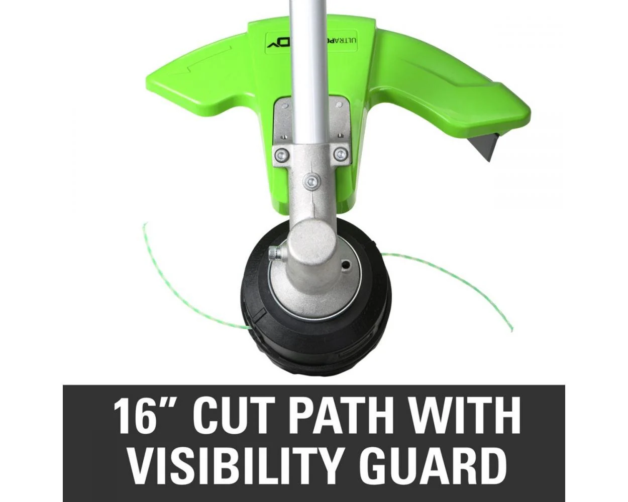 60V 16" Cordless Battery String Trimmer (Attachment Capable) and 10" Polesaw Attachment Combo Kit: 4.0 Ah Battery and Charger - Image 11