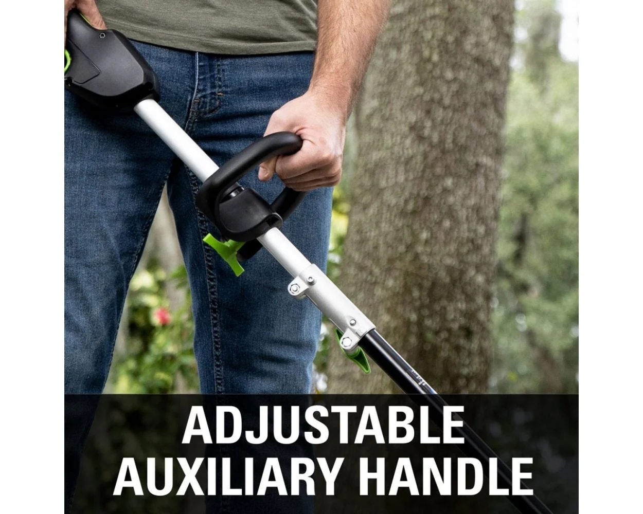 60V 16" Cordless Battery String Trimmer (Attachment Capable) and 10" Polesaw Attachment Combo Kit: 4.0 Ah Battery and Charger - Image 9