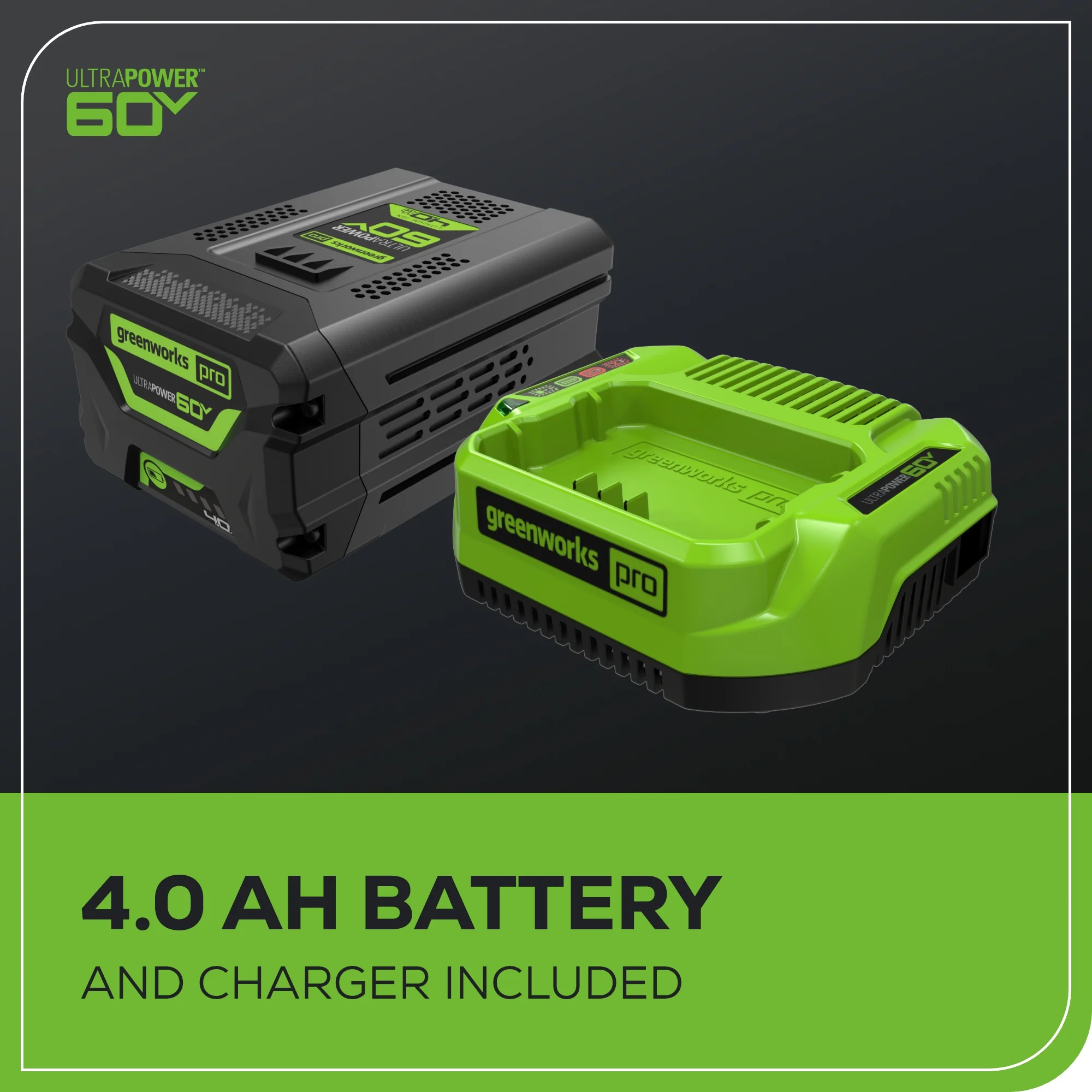60V 16" Cordless Battery String Trimmer (Attachment Capable) and 16" Hedge Trimmer Attachment Combo Kit: 4.0 Ah Battery and Charger - Image 11