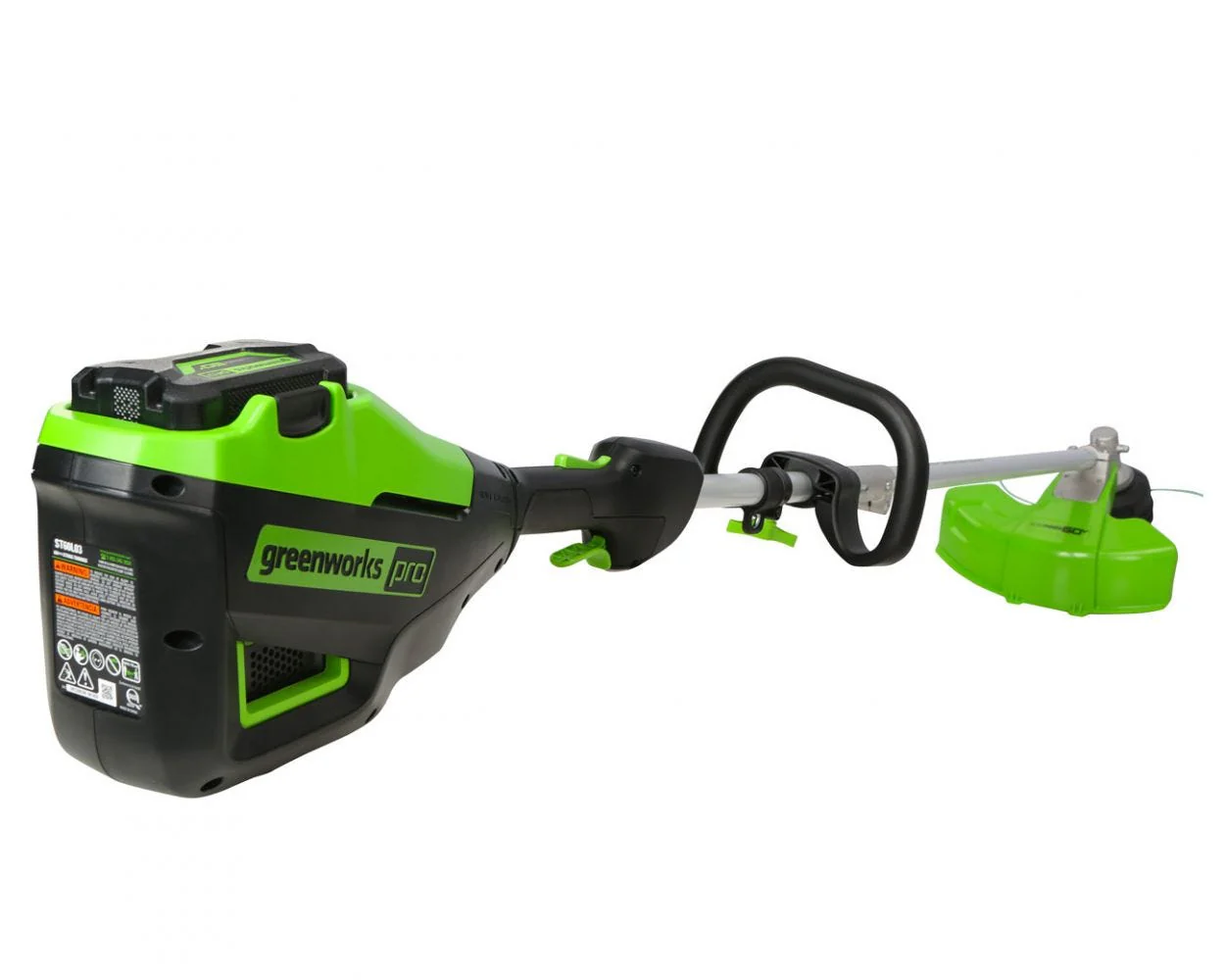 60V 16" Cordless Battery String Trimmer (Attachment Capable) and 5 Pcs Attachments Combo Kit: 4.0 Ah Battery and Charger - Image 13