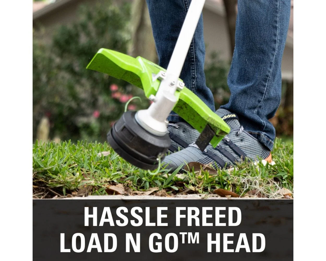 60V 16" Cordless Battery String Trimmer (Attachment Capable) and 5 Pcs Attachments Combo Kit: 4.0 Ah Battery and Charger - Image 6