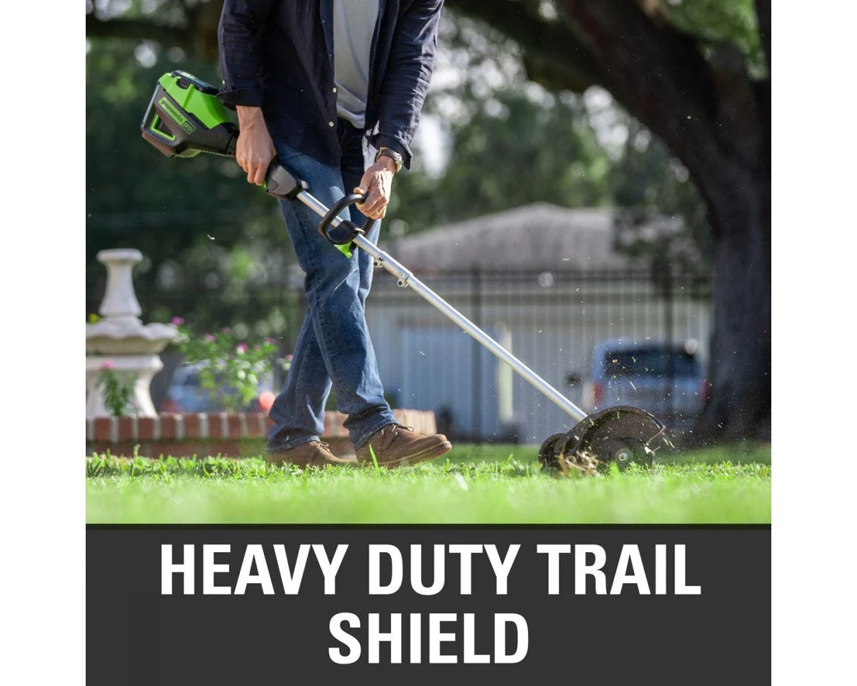 60V 16" String Trimmer and 8" Edger Combo Kit: 2.0 Ah Battery and Charger - Image 4