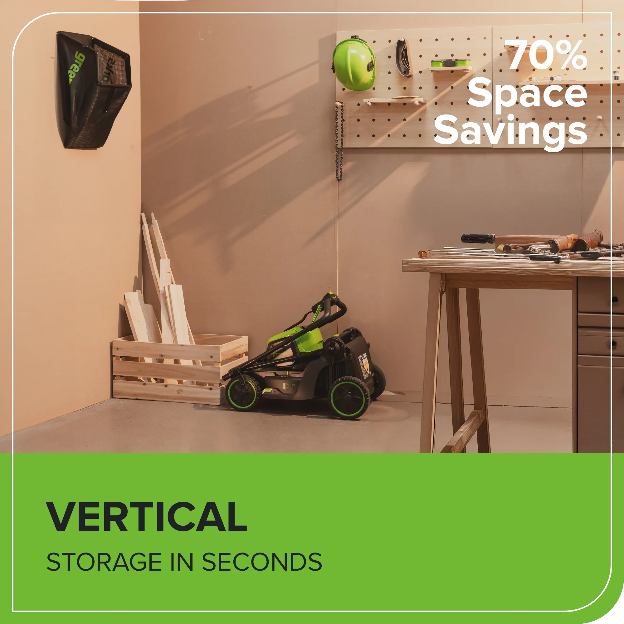 60V 17" Cordless Battery Push Lawn Mower: 4.0 Ah Battery and Charger - Image 10