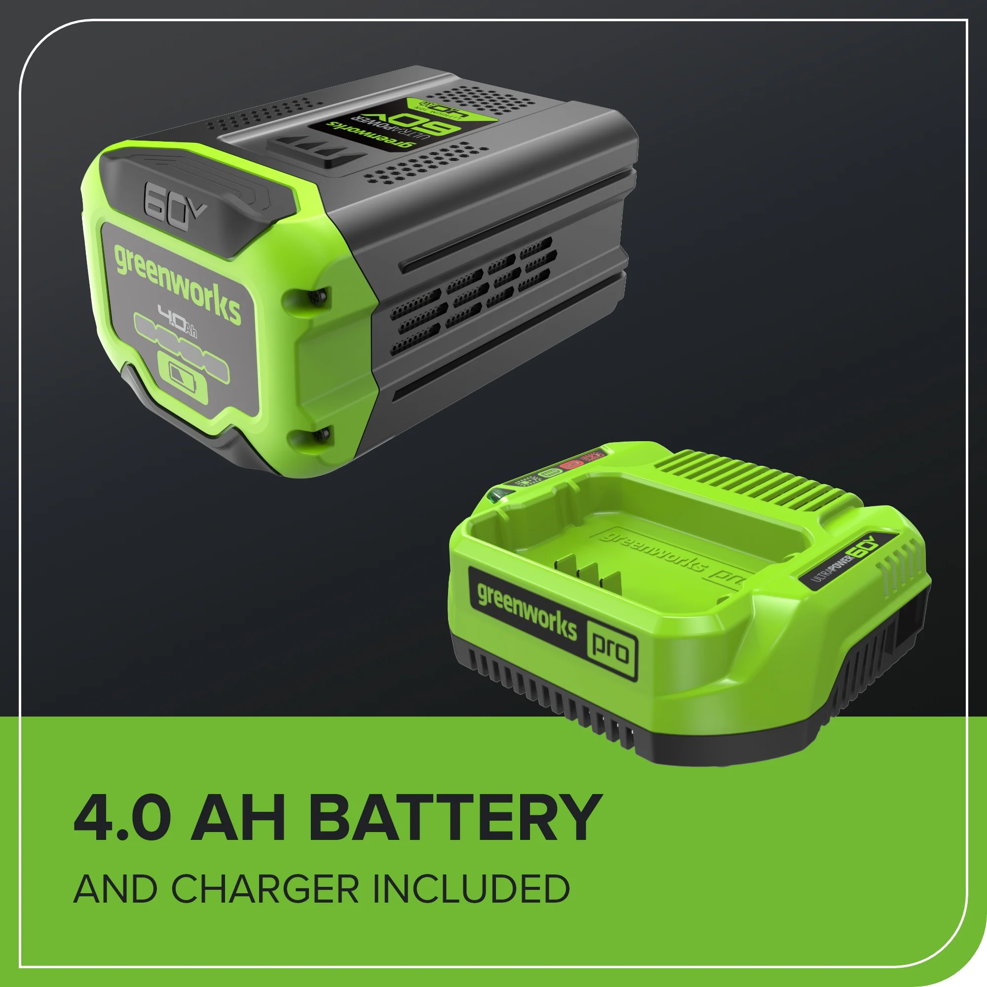 60V 17" Cordless Battery Push Lawn Mower: 4.0 Ah Battery and Charger - Image 11