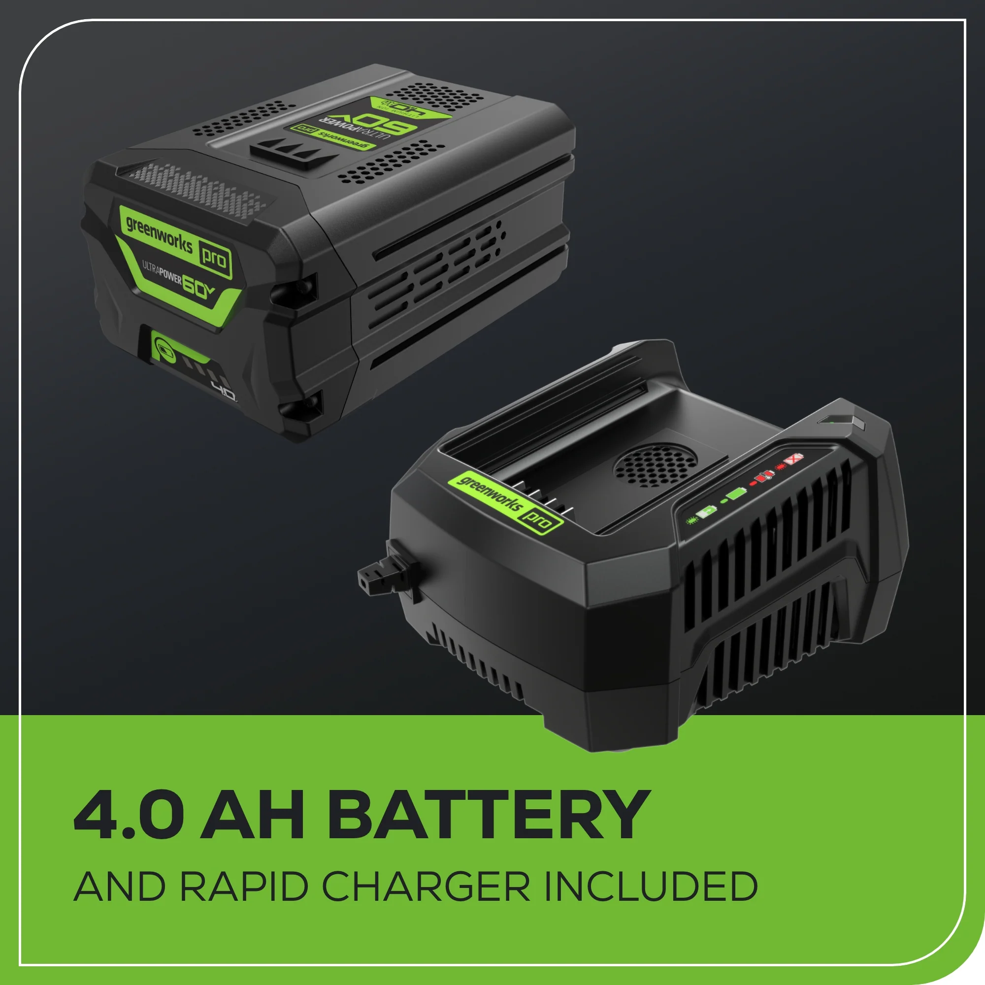 60V 18" Cordless Battery 2.0 kW Chainsaw and 10" Pole Saw Combo Kit: 4.0 Ah Battery and Charger - Image 14