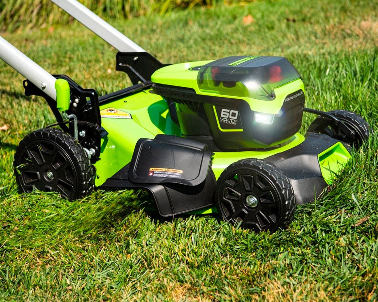 60V 21" Cordless Battery Push Mower 3pc Combo Kit, (1) 60V 5.0Ah and (1) 2.0 Ah Battery and Chargers - Image 4