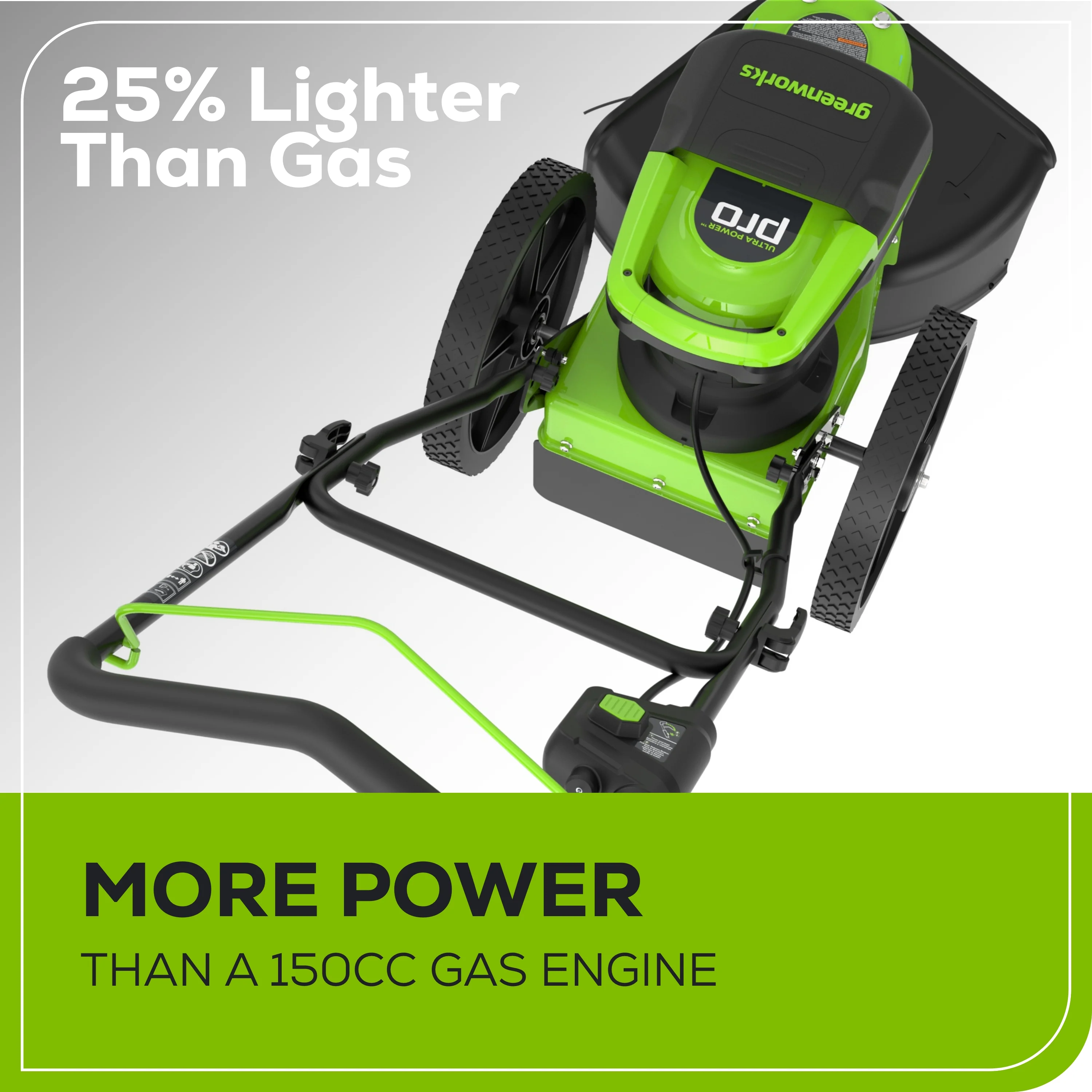 60V 22" Cordless Battery Wheeled String Trimmer, 8.0 Ah Battery and Charger - Image 4