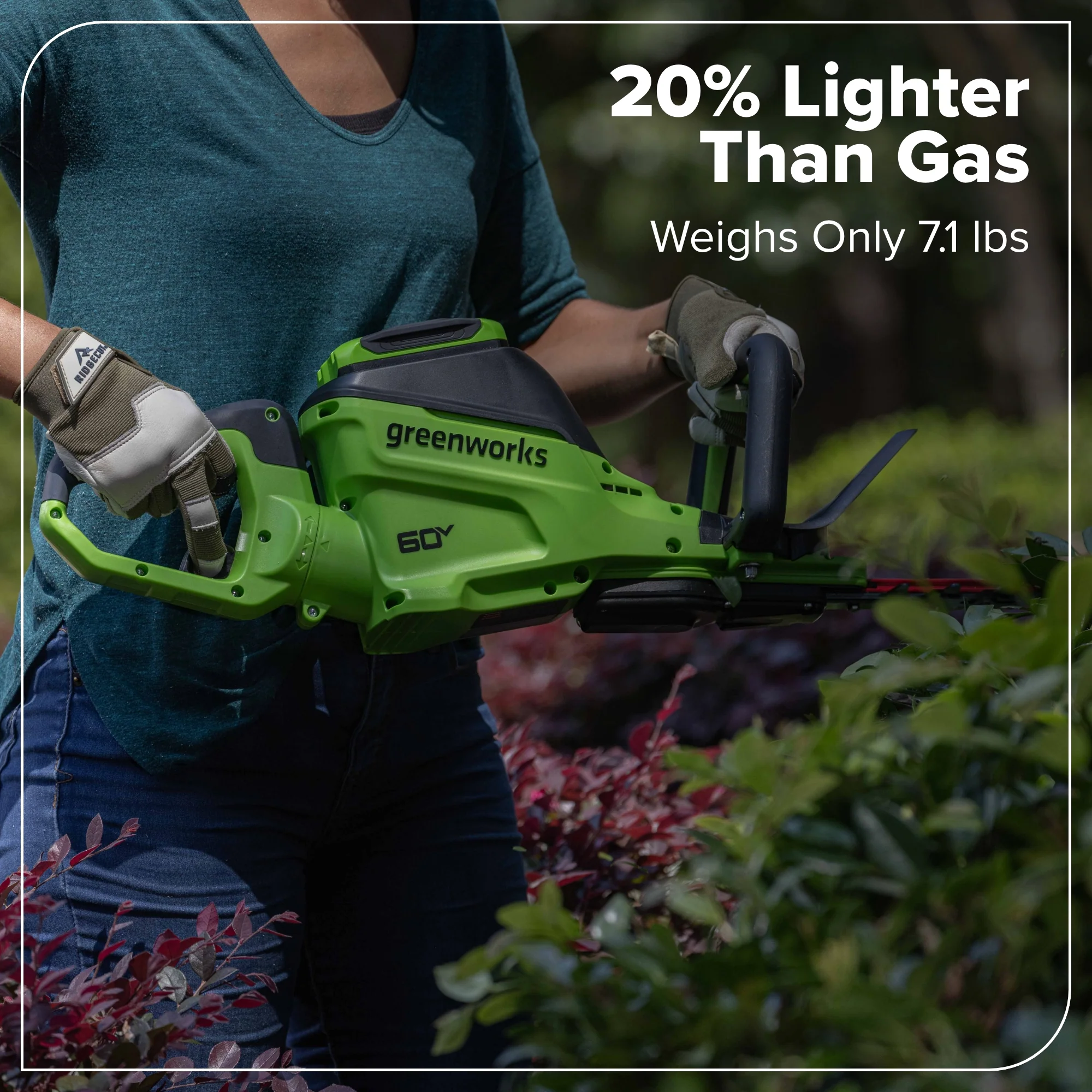 60V 26" Cordless Battery Hedge Trimmer 4000 SPM, 2Ah Battery and 3A Charger - Image 6