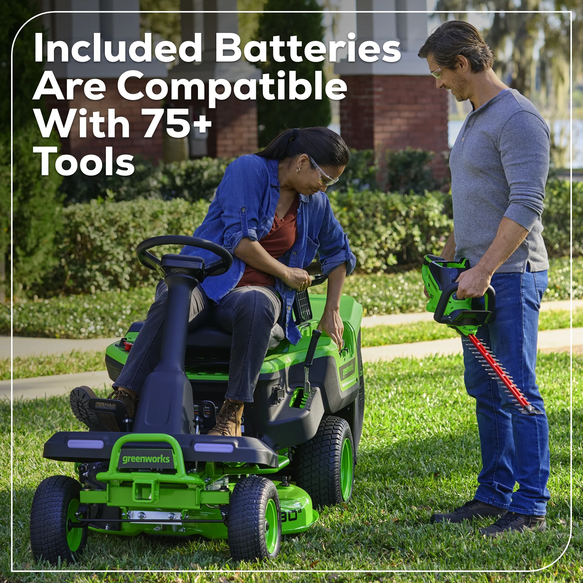 60V 30” CrossoverT Riding Lawn Tractor with (2) 8.0 Ah, (2) 4.0 Ah Batteries & 600-Watt Charger - Image 17