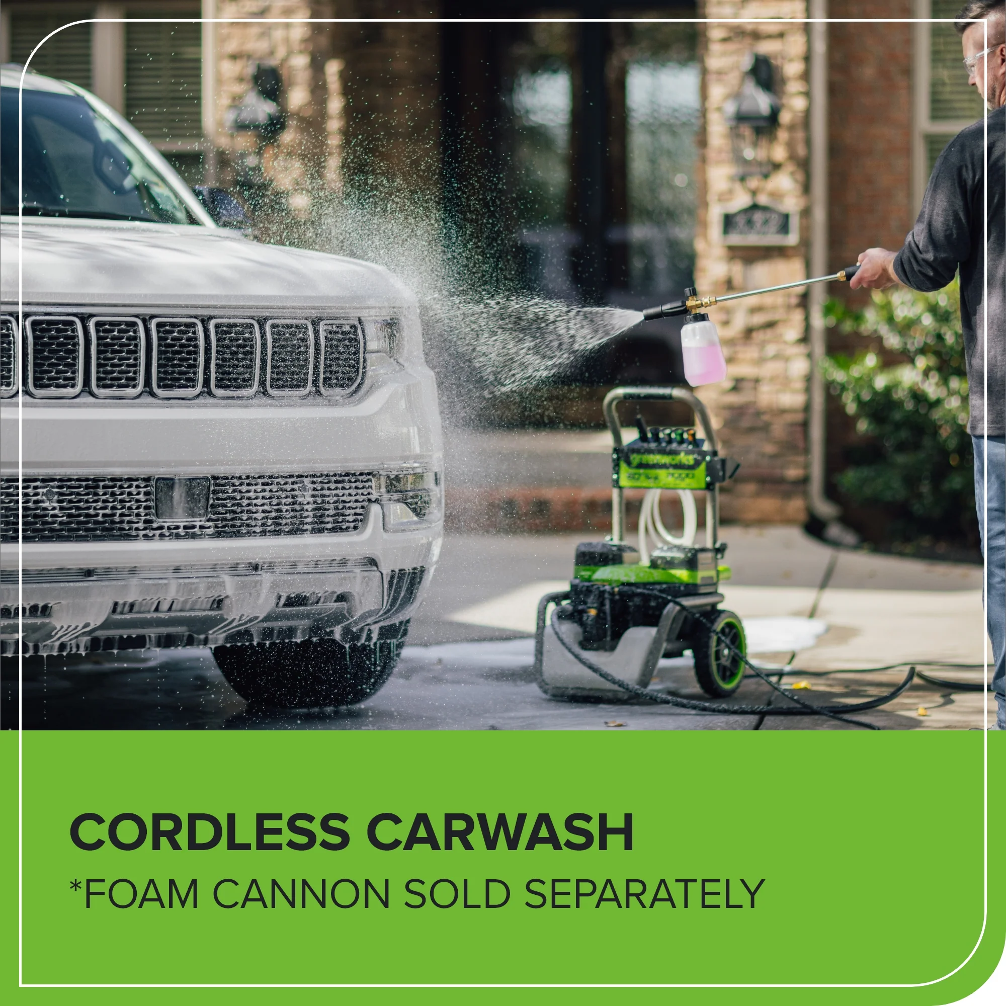 60V/AC Hybrid 3000-PSI 2.0 GPM Electric Pressure Washer (Tool Only) - Image 15