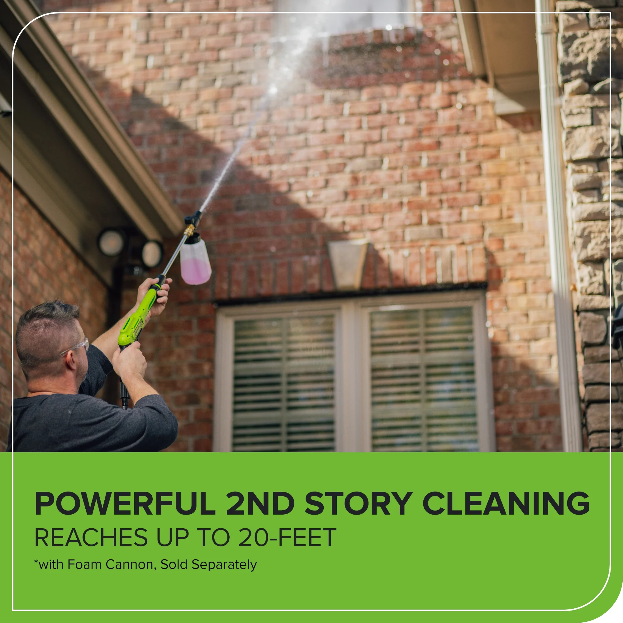 60V/AC Hybrid 3000-PSI 2.0 GPM Electric Pressure Washer (Tool Only) - Image 9