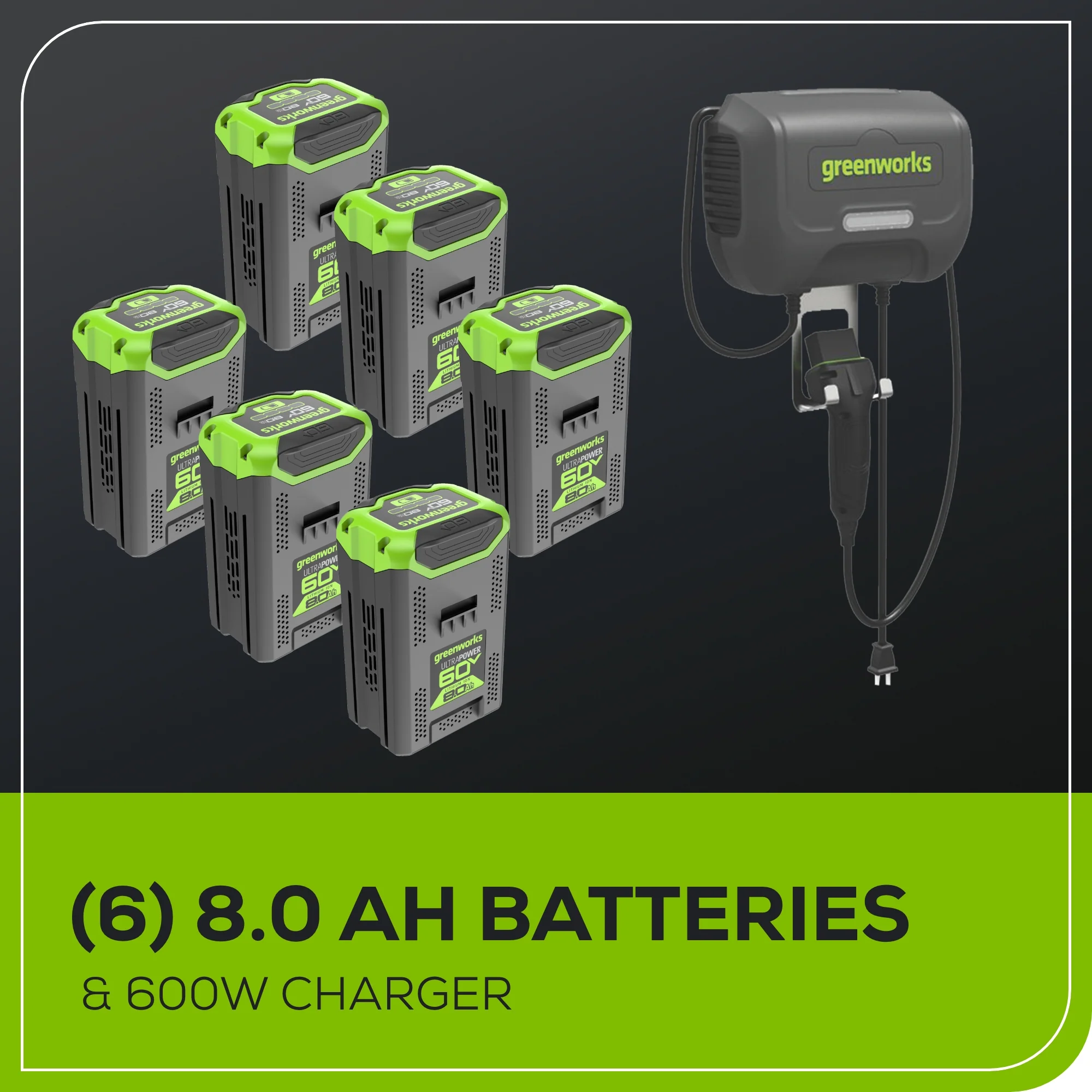 60V 42" Cordless Battery CrossoverT Riding Lawn Mower, (6) 8.0 Ah Batteries and 600W Wall Charger - Image 13