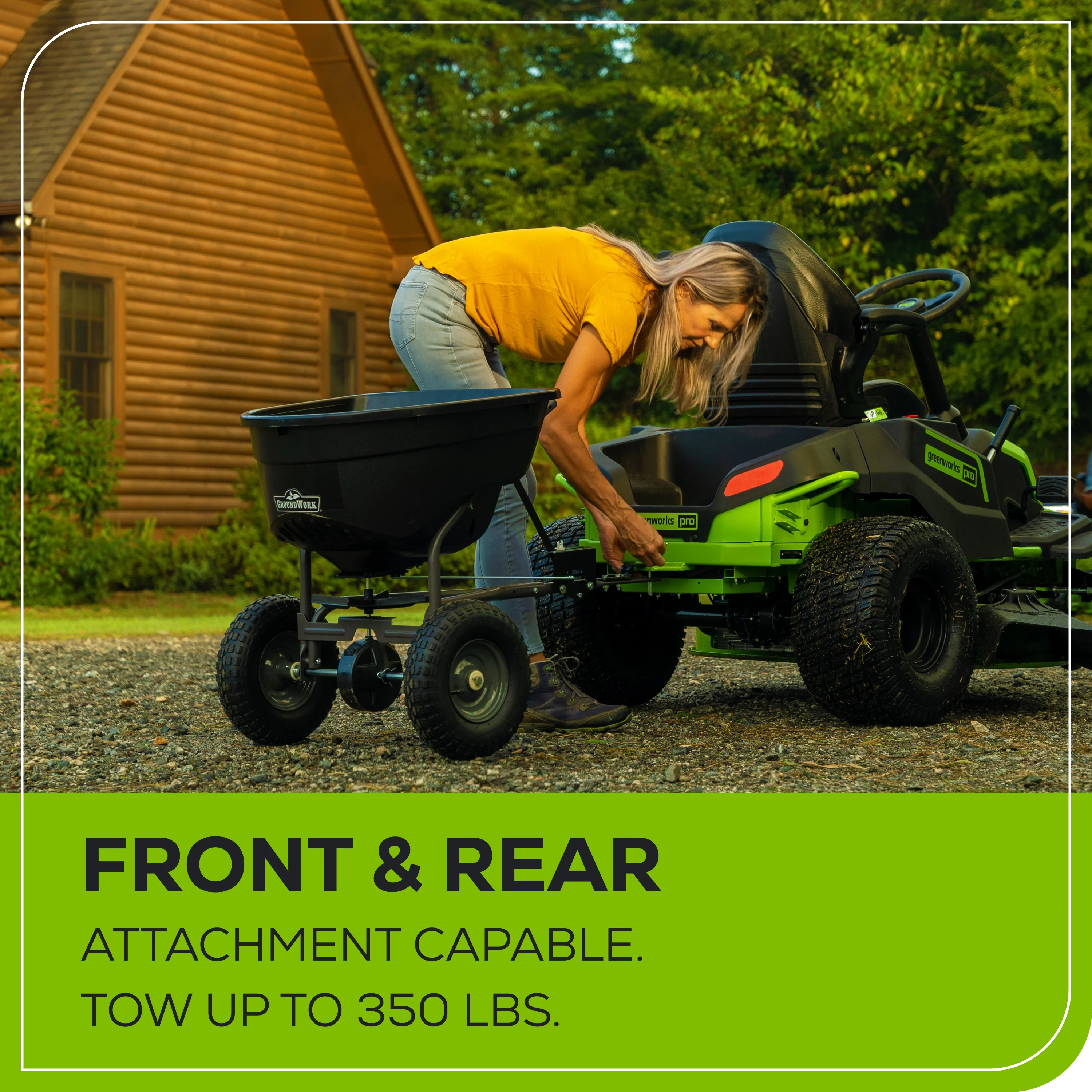60V 42" Cordless Battery CrossoverT Riding Lawn Mower, (6) 8.0 Ah Batteries and 600W Wall Charger - Image 6