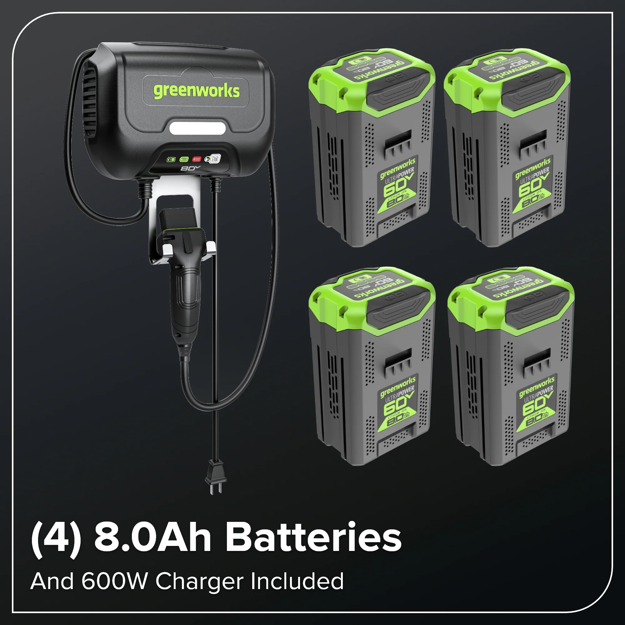 60V 42" Cordless Battery CrossoverT Riding Lawn Mower, (4) 8.0 Ah Batteries and 600W Wall Charger - Image 17