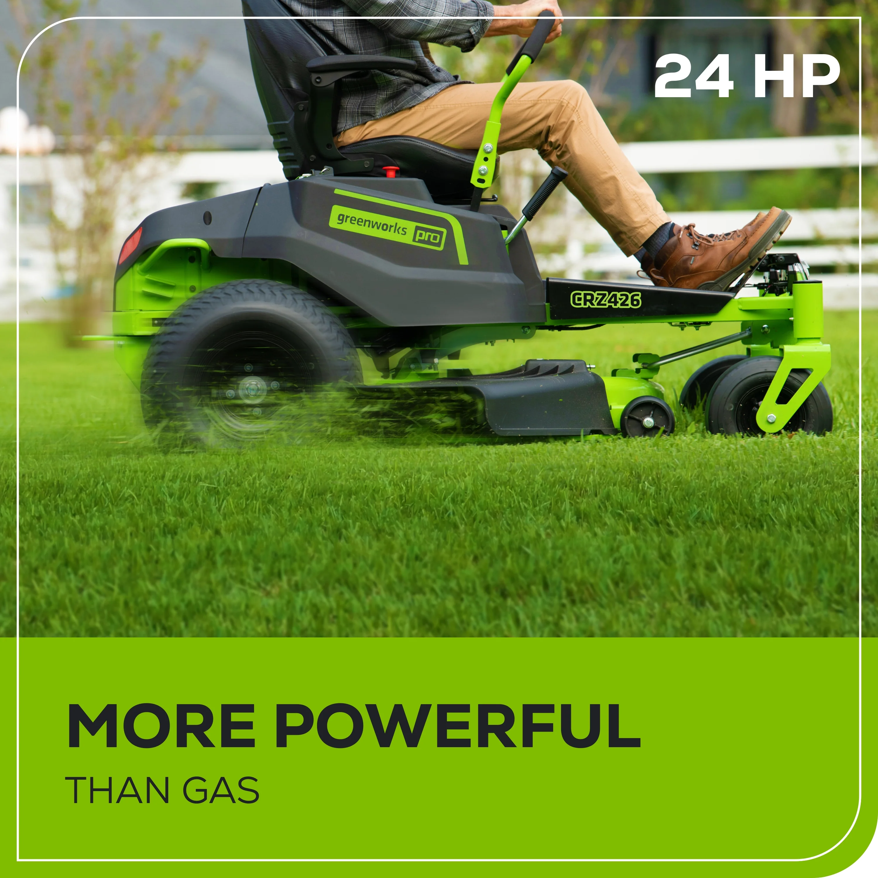 60V 42" Cordless Battery CrossoverZ Zero Turn Lawn Mower + Bagger, (6) 8.0 Ah Batteries and (3) Dual-Port Turbo Chargers - Image 4