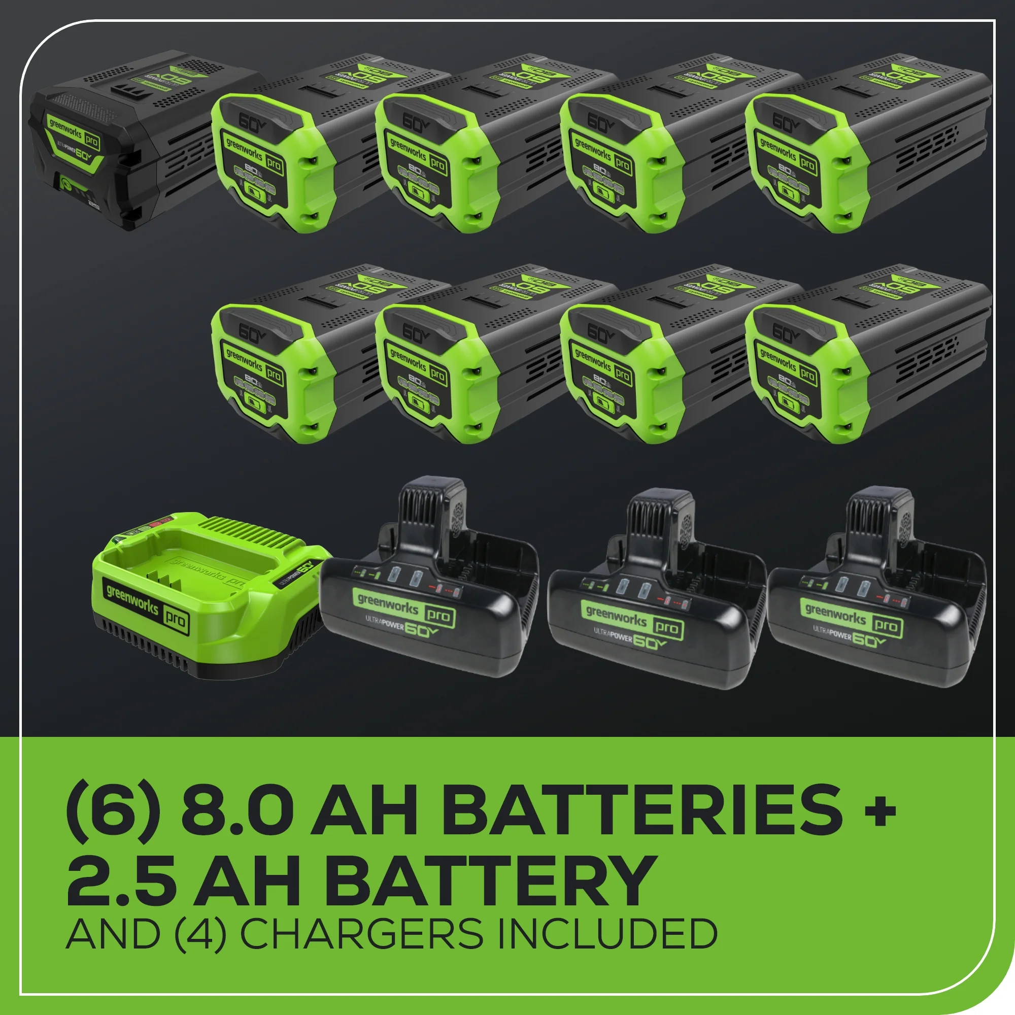 60V 42" Cordless Battery CrossoverZ Zero Turn Riding Lawn Mower 3-Tool Combo Kit, (6) 8Ah Batteries, One(1) 2.5 Ah Battery and (4) Chargers - Image 14