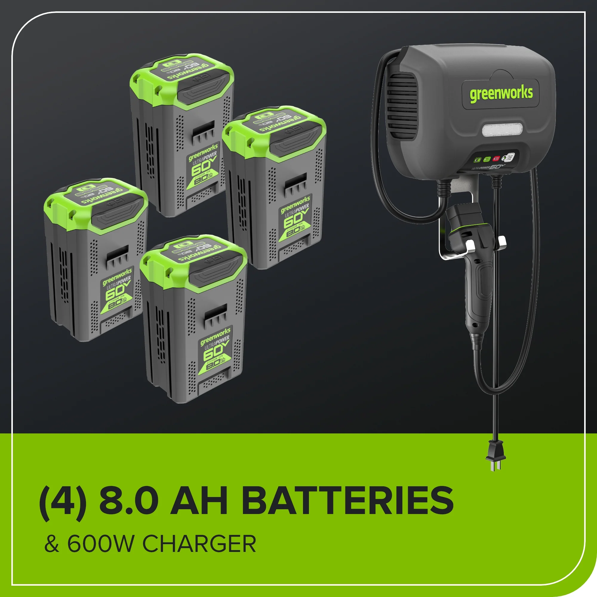 60V 42" Electric CrossoverZ Zero Turn Mower: (4) 8 Ah Batteries and 600W Wall Charger - Image 12